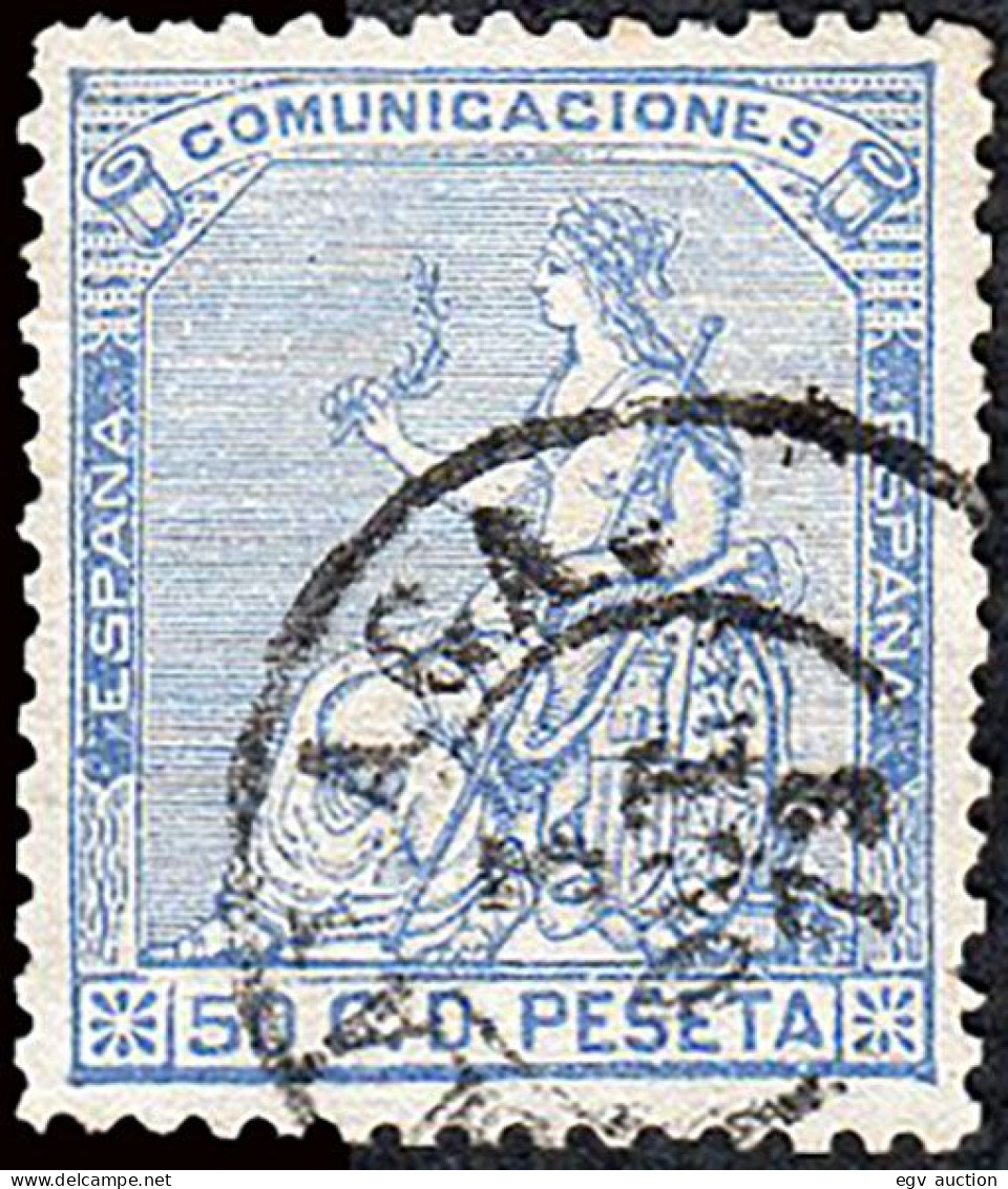 Málaga - Edi O 137 - 50 Cts. - Mat Fech. Tp.II "Málaga (6)" - Usati