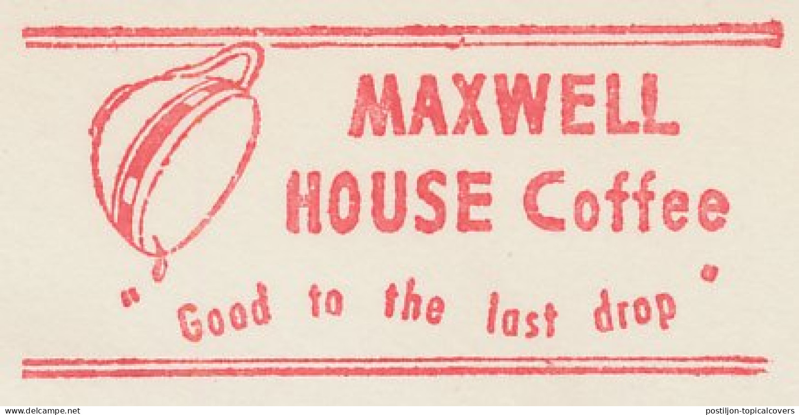 Meter Cut USA 1956 Coffee Cup - Maxwell - Sonstige & Ohne Zuordnung