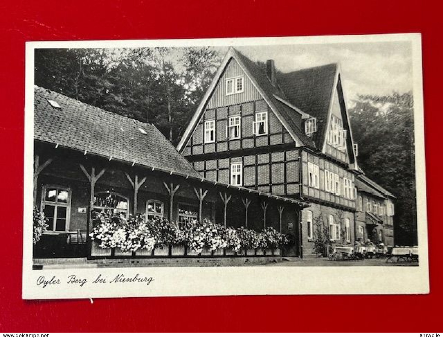 AK Oyler Berg Bei Nienburg Weser Pension Und Waldwirtschaft Inh. H. Strassburg 1937 - Nienburg