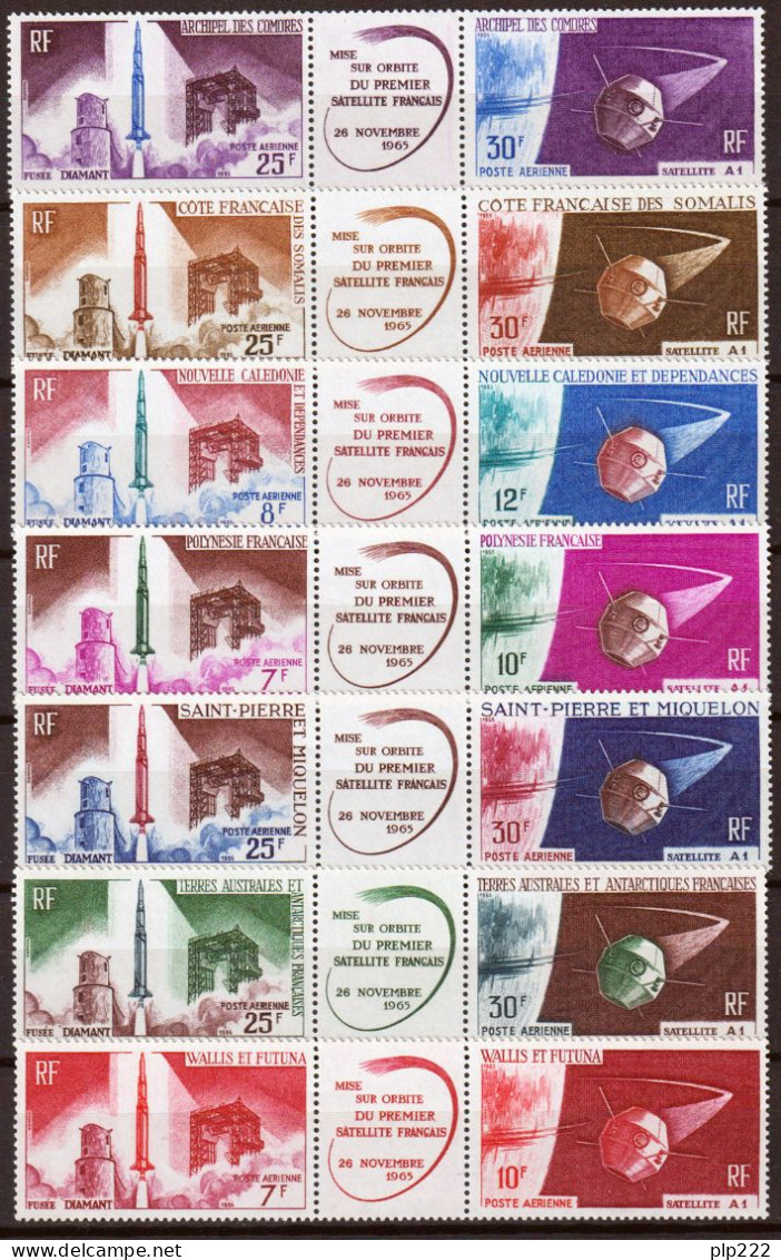 Giri Coloniali 1966 Lancio 1° Satellite / First Satellite Launch **/MNH VF - 1966 Satellite D1