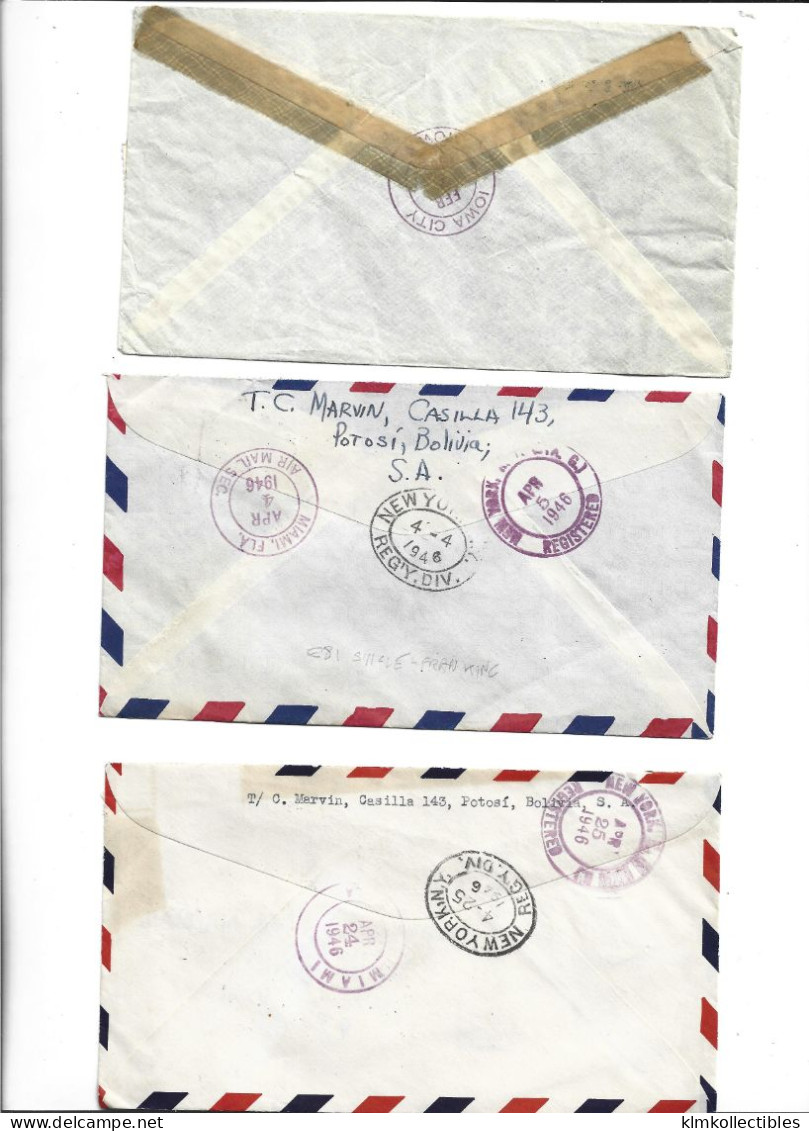 BOLIVIA - POSTAL HISTORY LOT - AIRMAIL - Bolivia