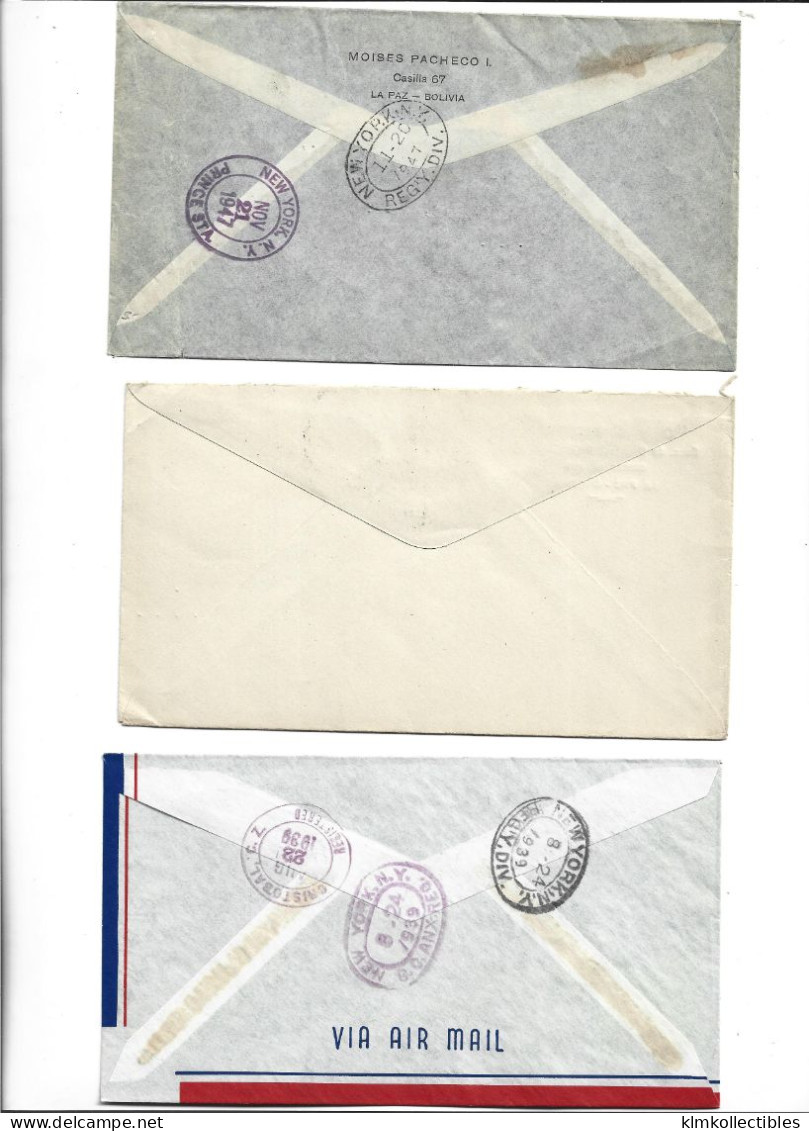 BOLIVIA - POSTAL HISTORY LOT - AIRMAIL - Bolivia