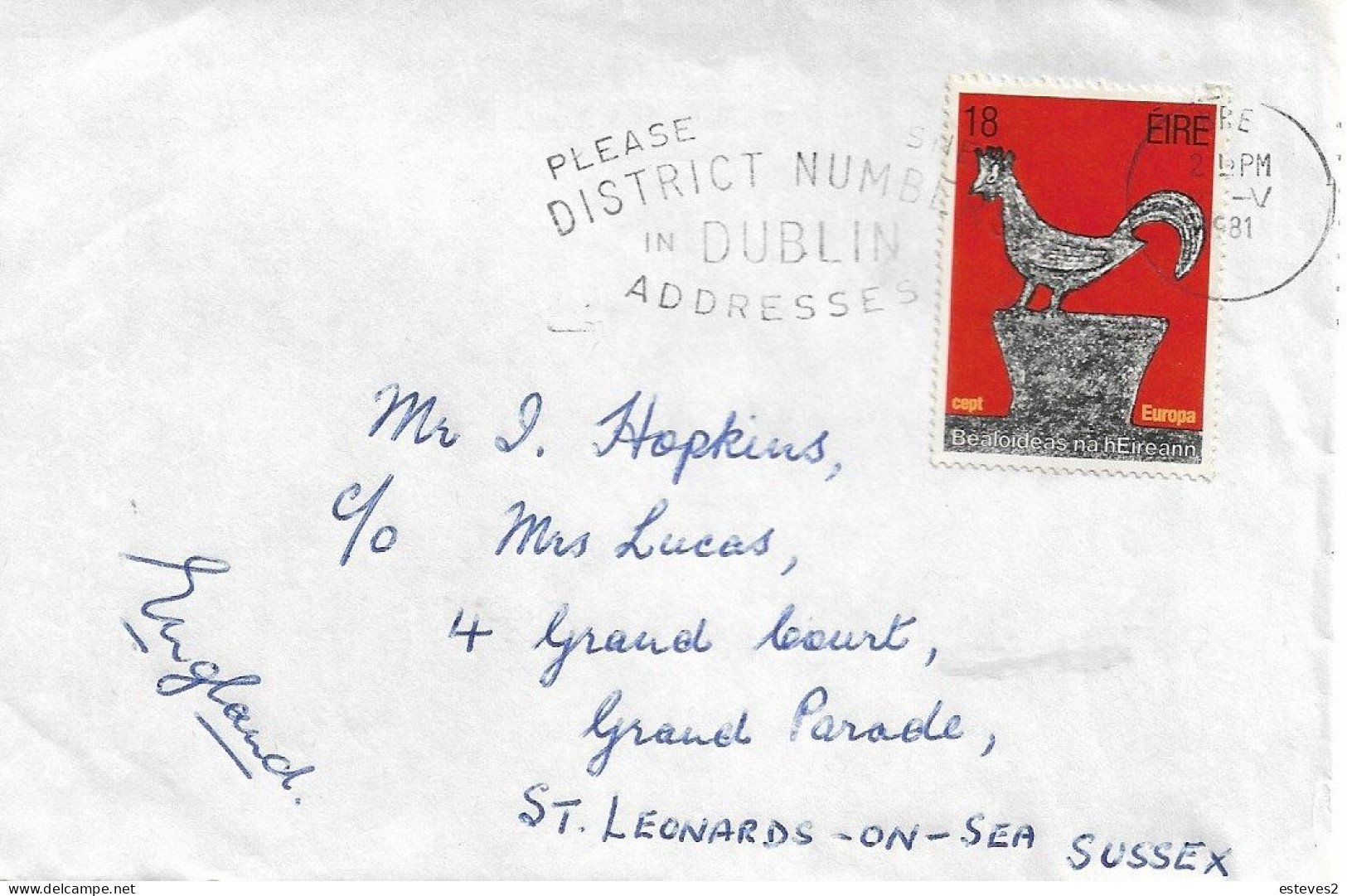 Ireland , Eire , 1981 , Europa CEPT , The Legend Of The Cock And The Pot , Rooster - 1981