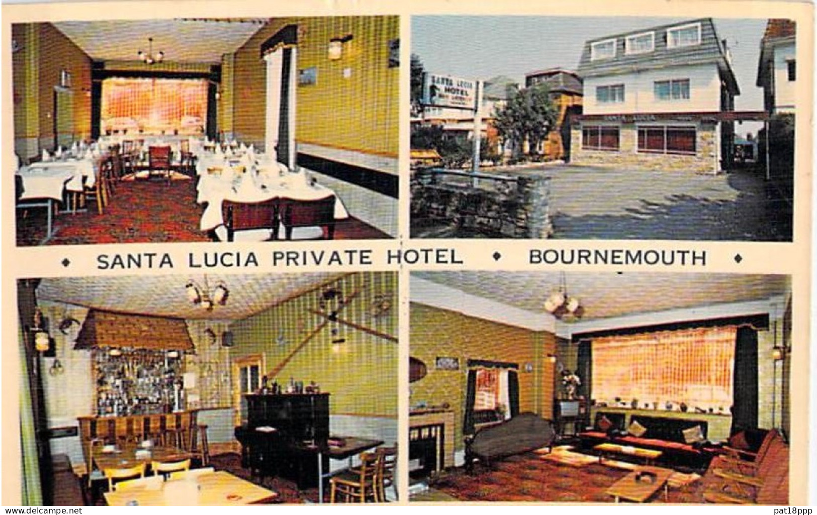 Lot of/de 14 postcards (CPSM petit format) HOTEL RESTAURANT UK Royaume Uni 1970's (0.25 €/carte)