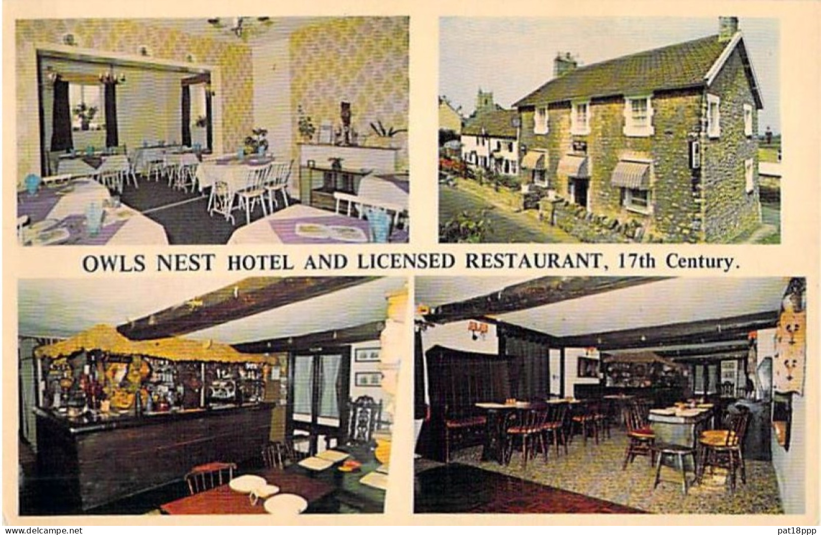 Lot of/de 14 postcards (CPSM petit format) HOTEL RESTAURANT UK Royaume Uni 1970's (0.25 €/carte)