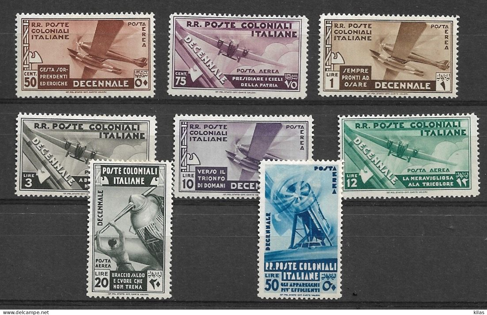 ITALY Emissioni Generali Colonie 1933 Airmail MH - Algemene Uitgaven