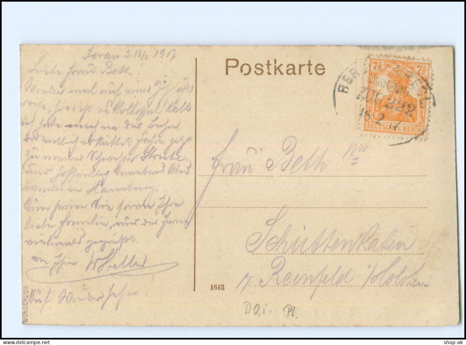 XX008035/ Sorau Zary  Prommitz-Straße AK 1917 - Neumark