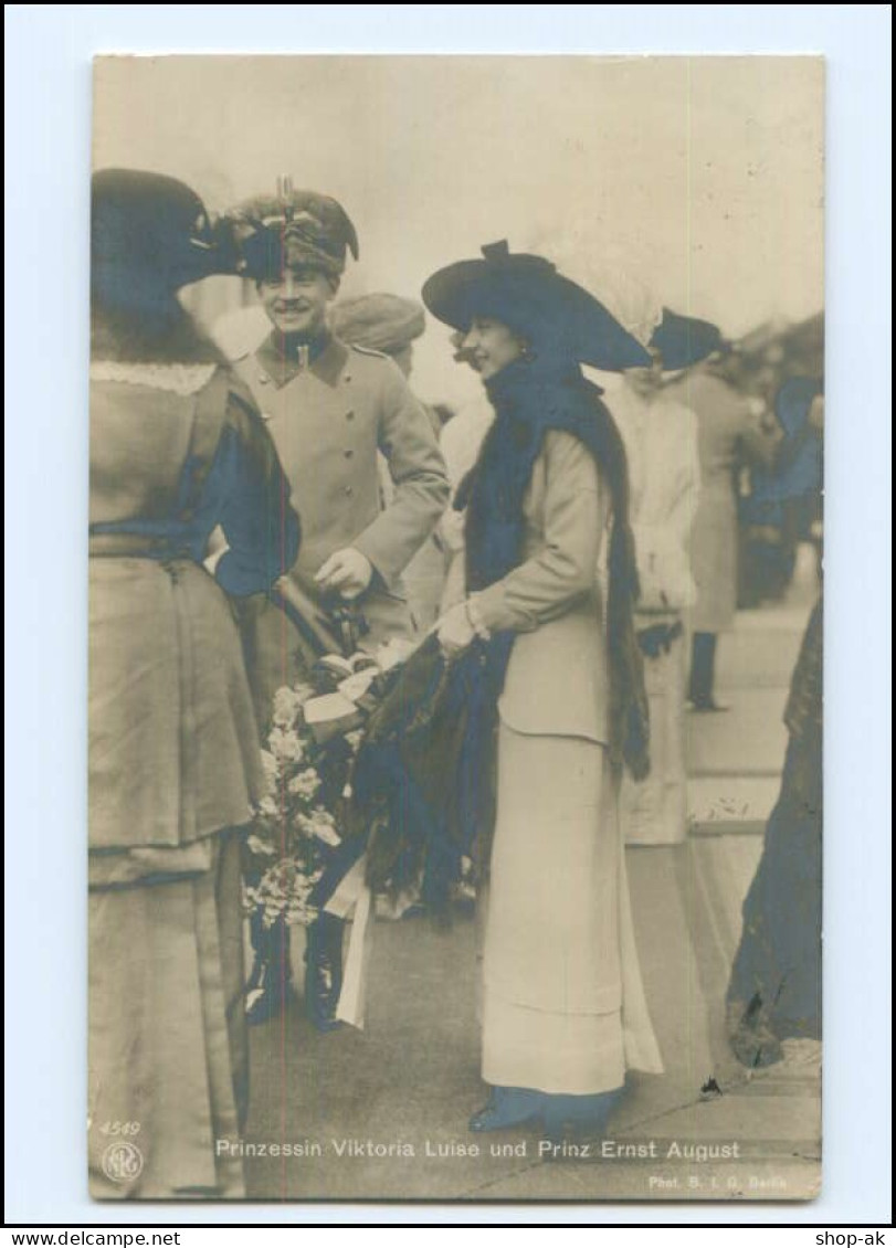 Y14561/ Prinzessin Viktoria Luise Und Prinz Ernst August Foto AK 1913 - Königshäuser