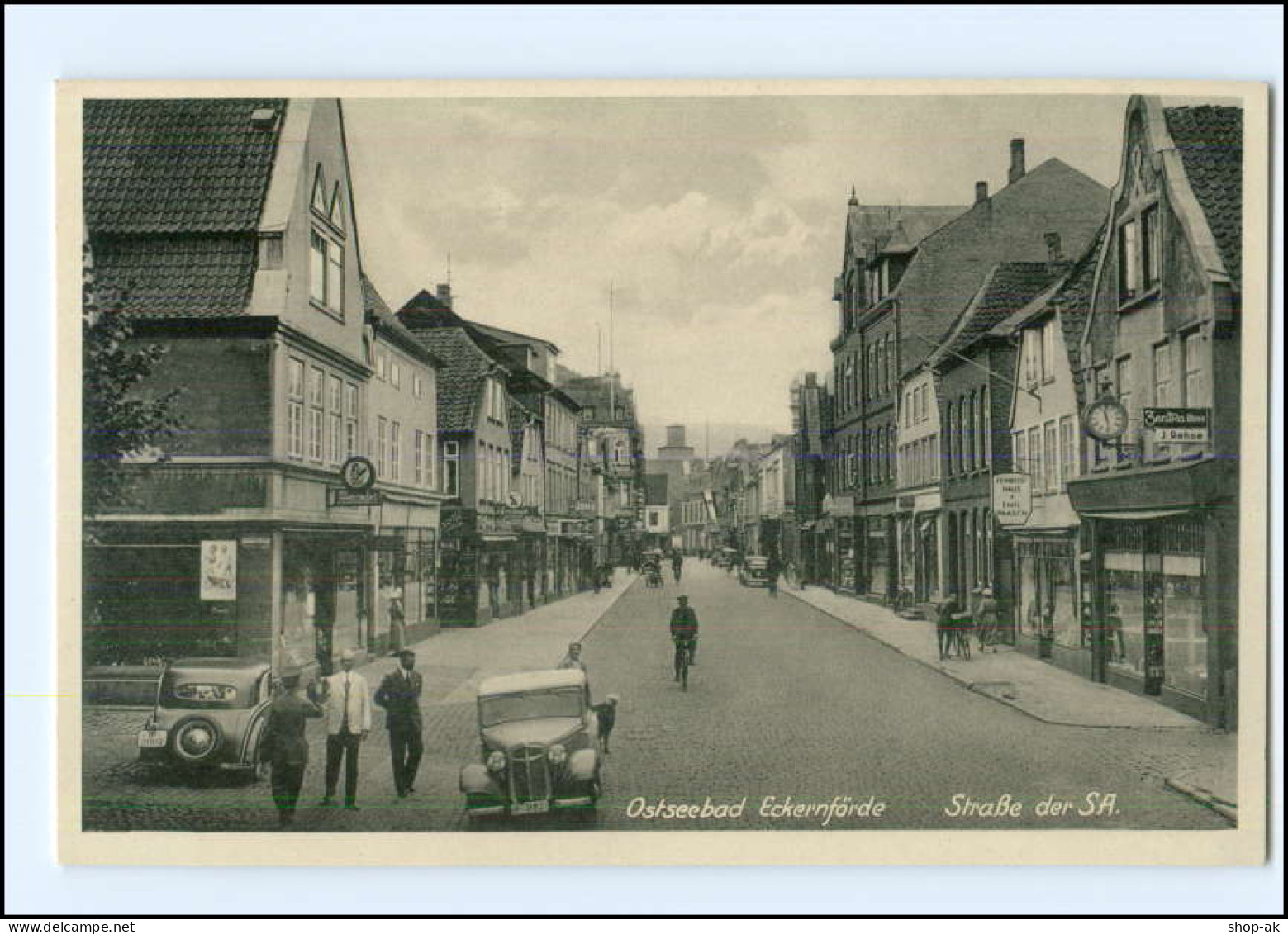 XX007185/ Eckernförde Straße Der ...  AK Ca.1940  - Eckernförde