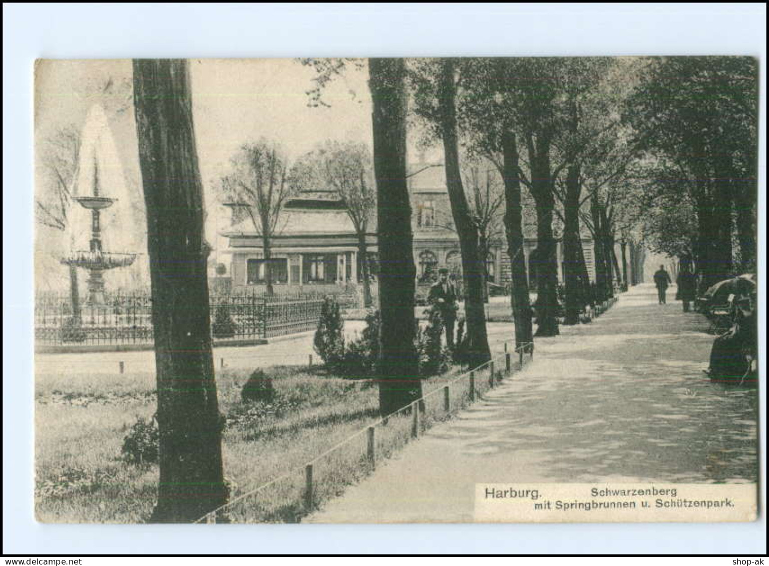 Y14322/ Hamburg Harburg Schwarzenberg  Schützenpark AK 1906 - Harburg