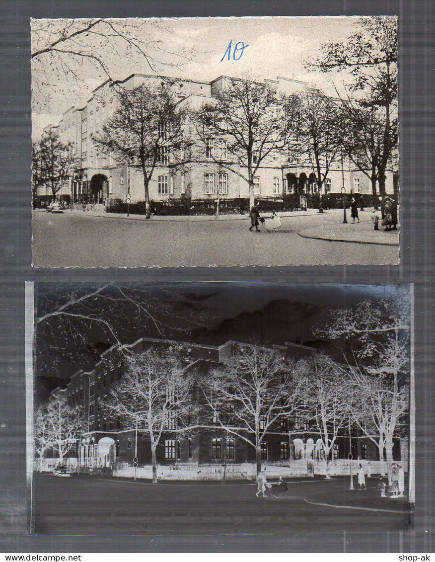 Y14311/ Hamburg Wandsbek Marienkrankenhaus AK + Altes Negativ Ca. 1960 - Wandsbek