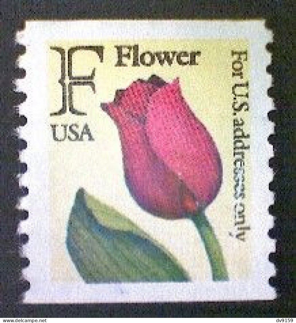 United States, Scott #2518, Used(o) Coil, 1991, Rate Change "F" Tulip , (29¢) - Oblitérés