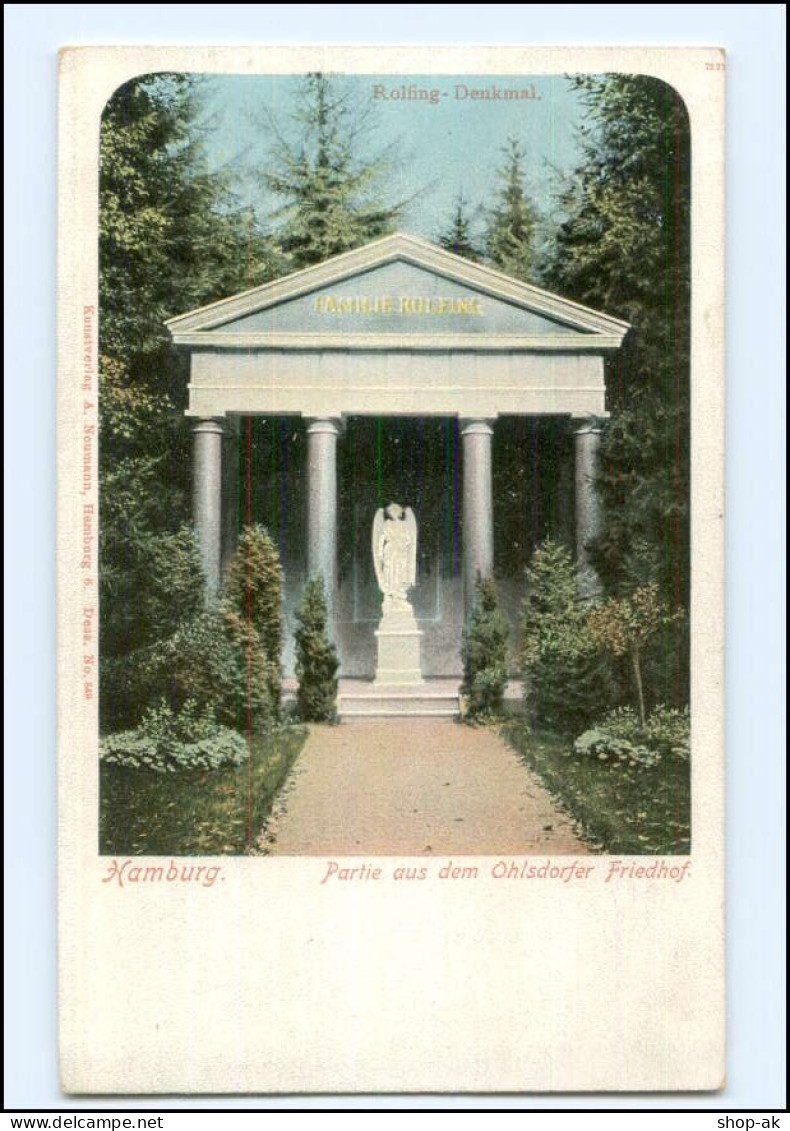 Y13955/ Hamburg Friedhof Ohlsdorf  AK Ca.1900 - Noord