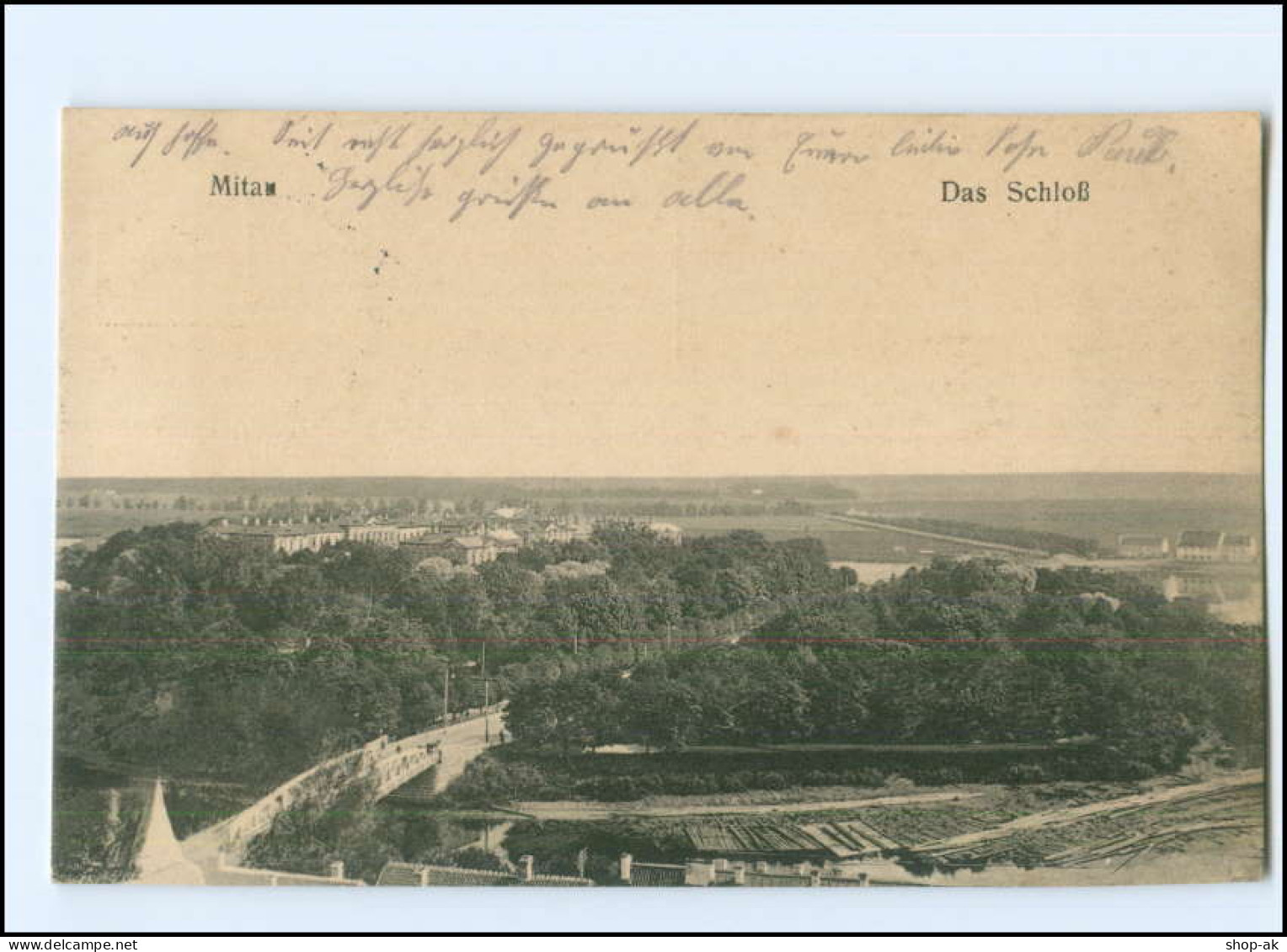 Y13519/ Mitau Schloß Lettland 1916 - Latvia