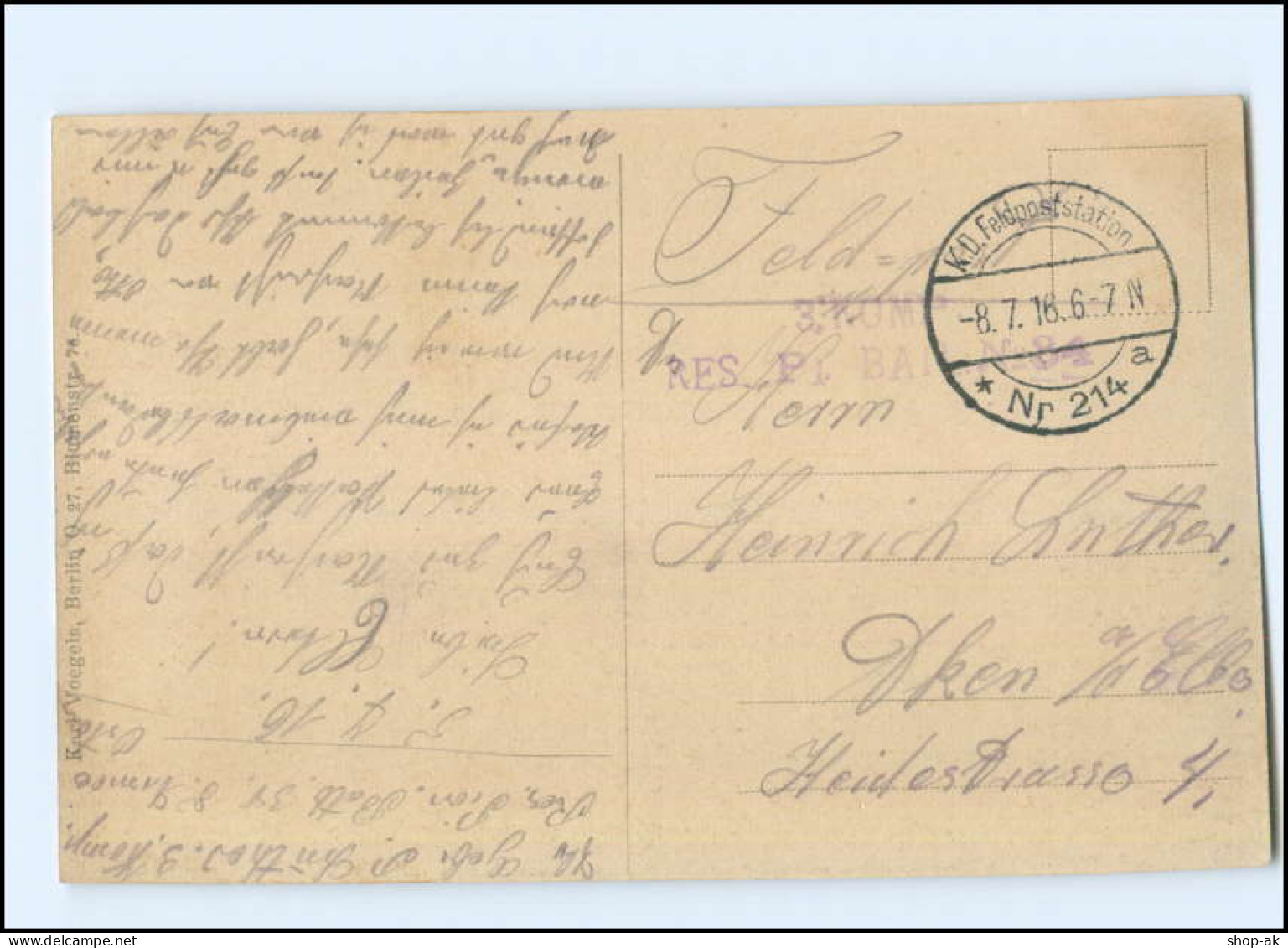 Y13519/ Mitau Schloß Lettland 1916 - Latvia