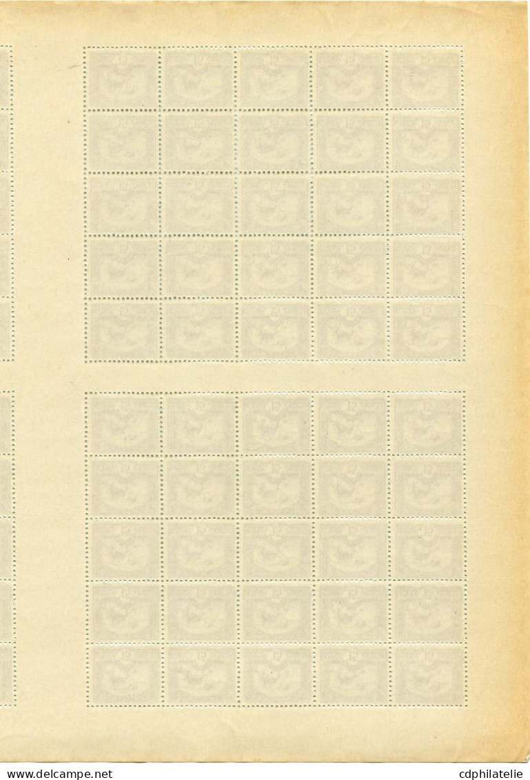 INDOCHINE N°162A ** RIZIERE EN FEUILLE DE 100 (image Réduite En Raison Du Scanner Et Du Fichier Tro^volumineux) - Unused Stamps