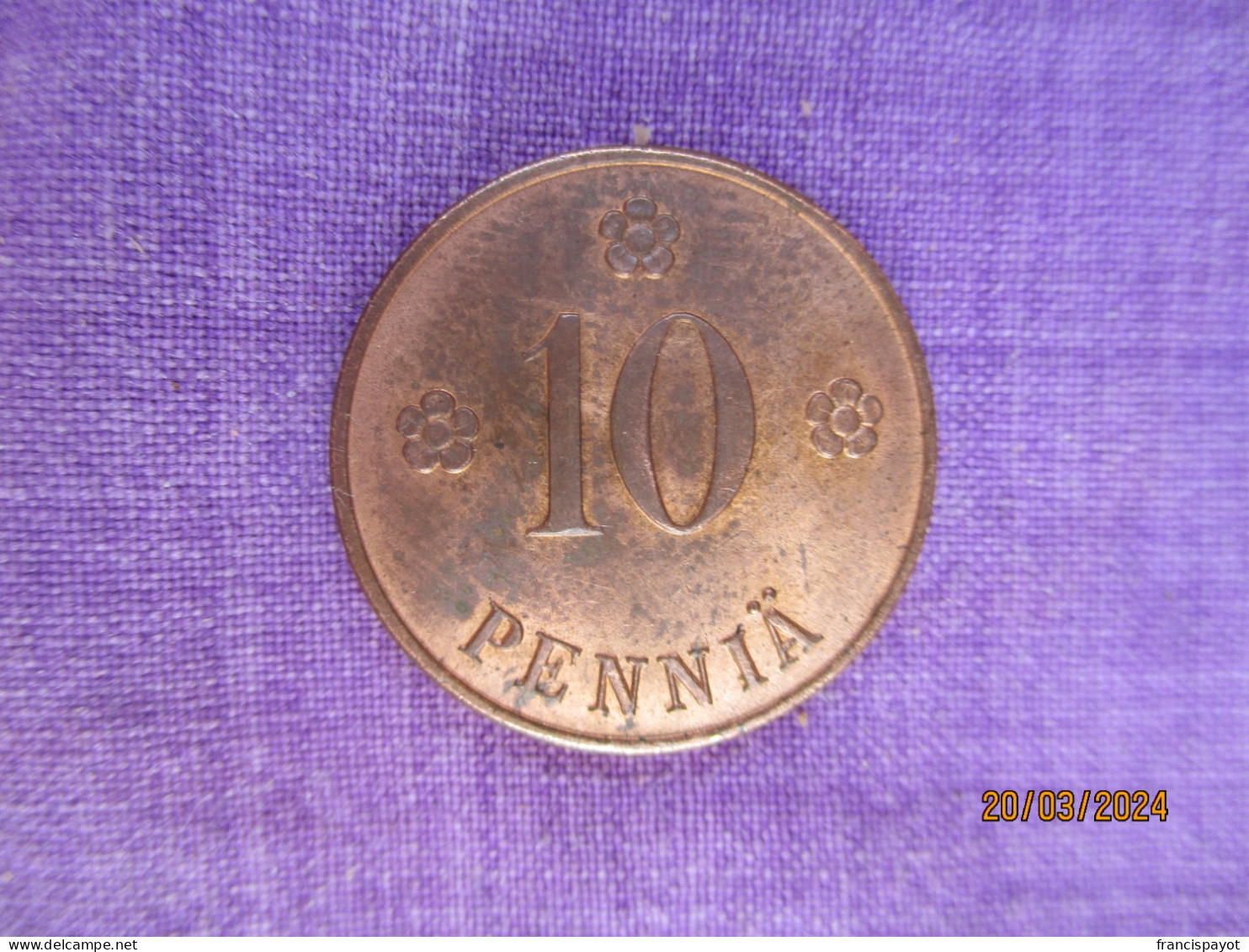 Finland: 10 Pennia 1920 - Finlande