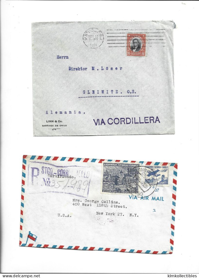 CHILE - POSTAL HISTORY LOT - Chile