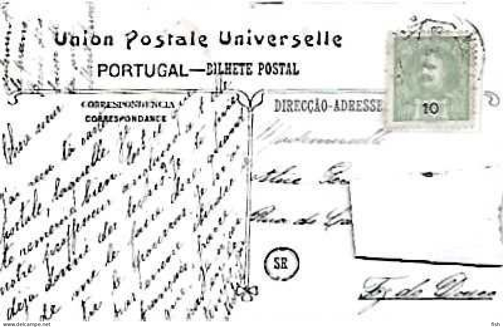 Portugal & Marcofilia, E Emquanto As Familiaes Mensagens Liam...Ed.  SR Stebbing Fhoto, Foz Do Douro 1908 (4) - Covers & Documents