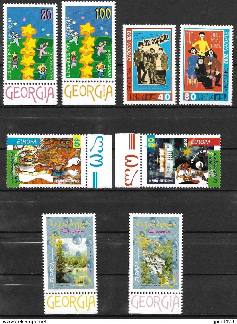 Géorgie Europa Lot 8 Timbres  Neuf** - Georgia