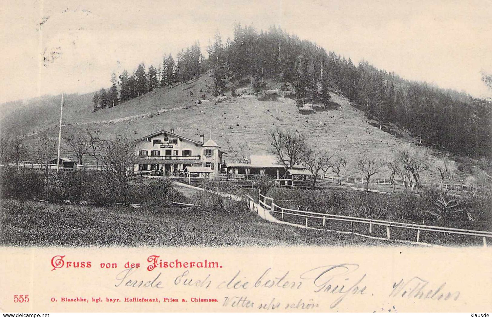 Gruß Von Der Fischeralm Gel.1902 AKS - Chiemgauer Alpen