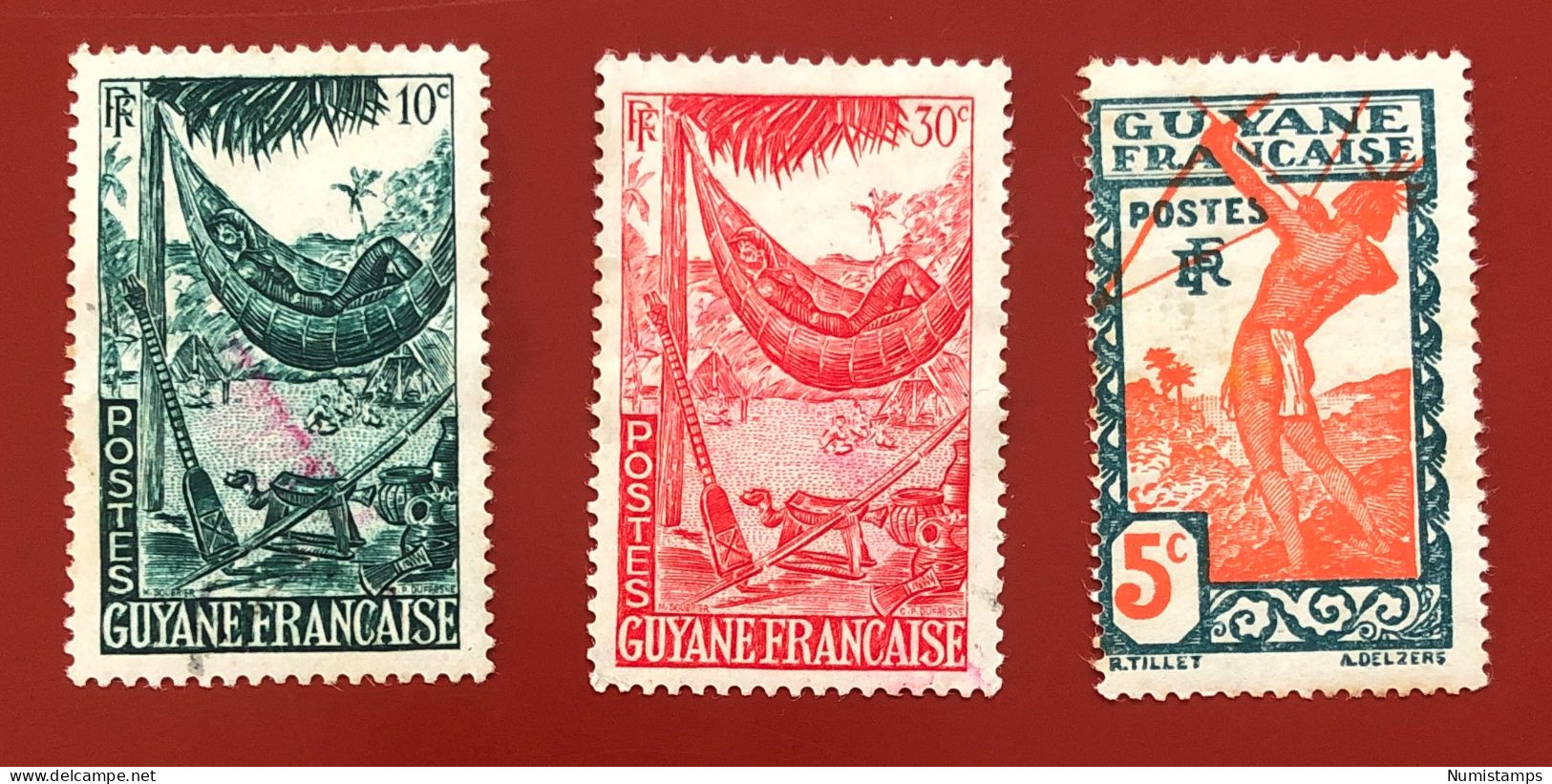 French Guiana - 1929 - 1947 - Gebraucht