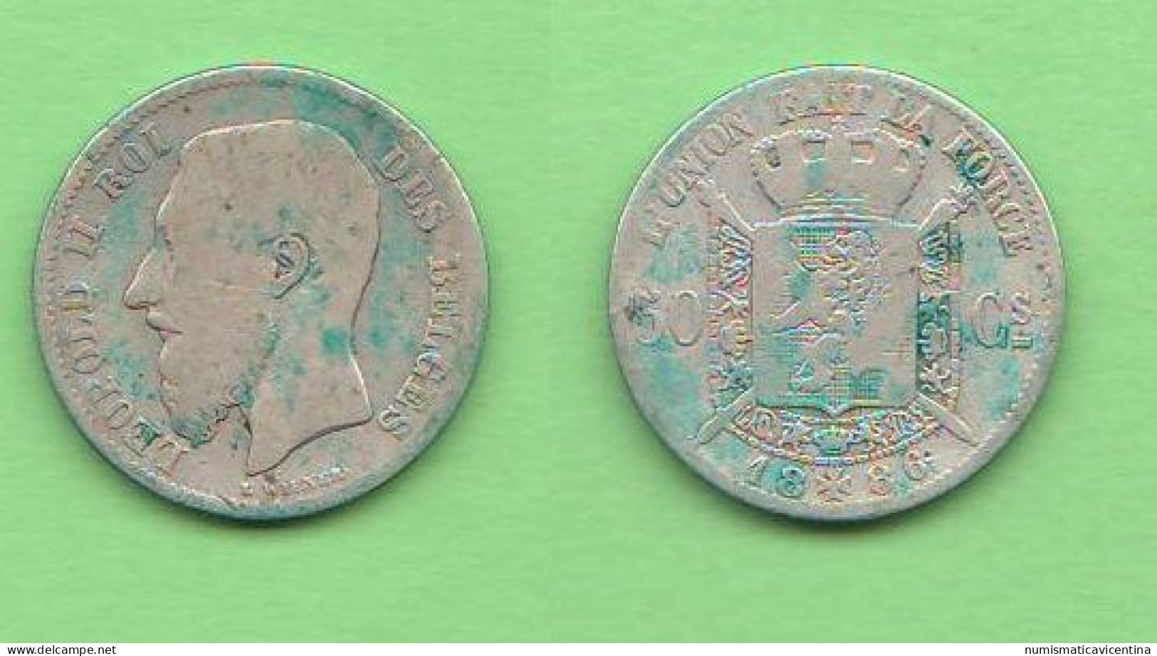 Belgium 50 Centimes 1886 Des Belges Belgique Belgio Belgen  Leopold II - 50 Centimes