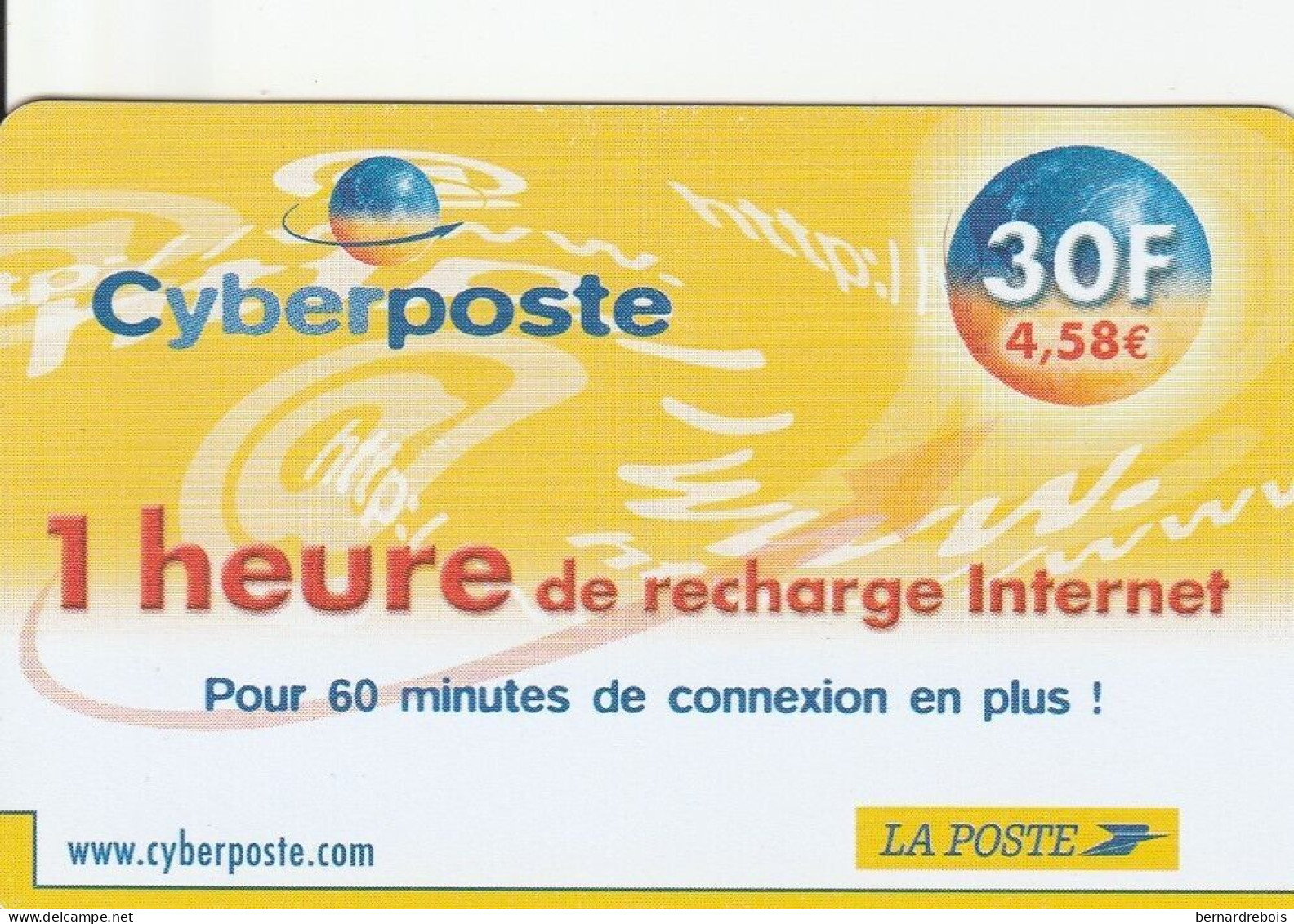 B04 - TELECARTE CYBERPOSTE, Pour 1 Euro - 5 Eenheden