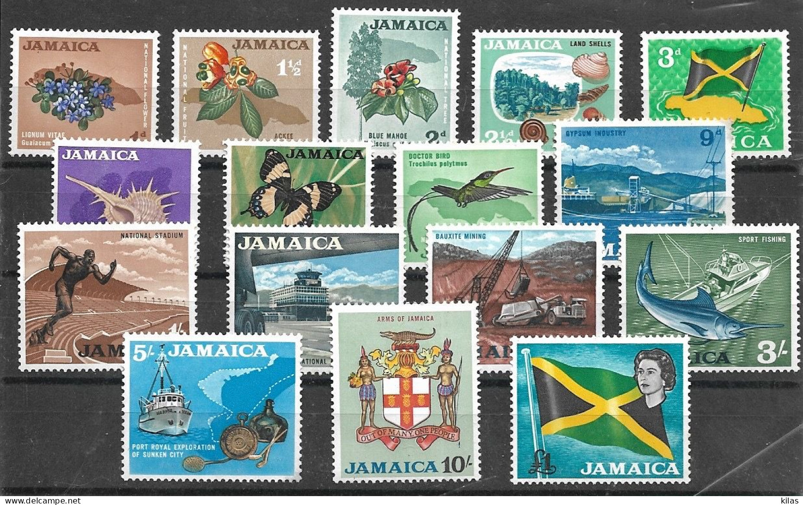 JAMAICA 1964 DEFINITIVES MNH - Giamaica (1962-...)