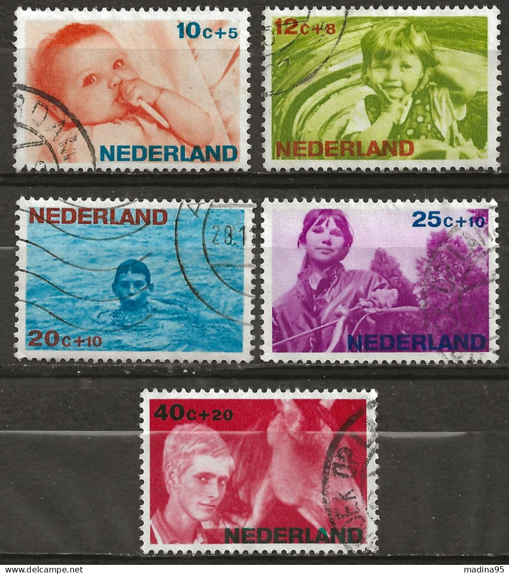 PAYS-BAS: Obl., YT N° 839 à 843, Série, TB - Used Stamps