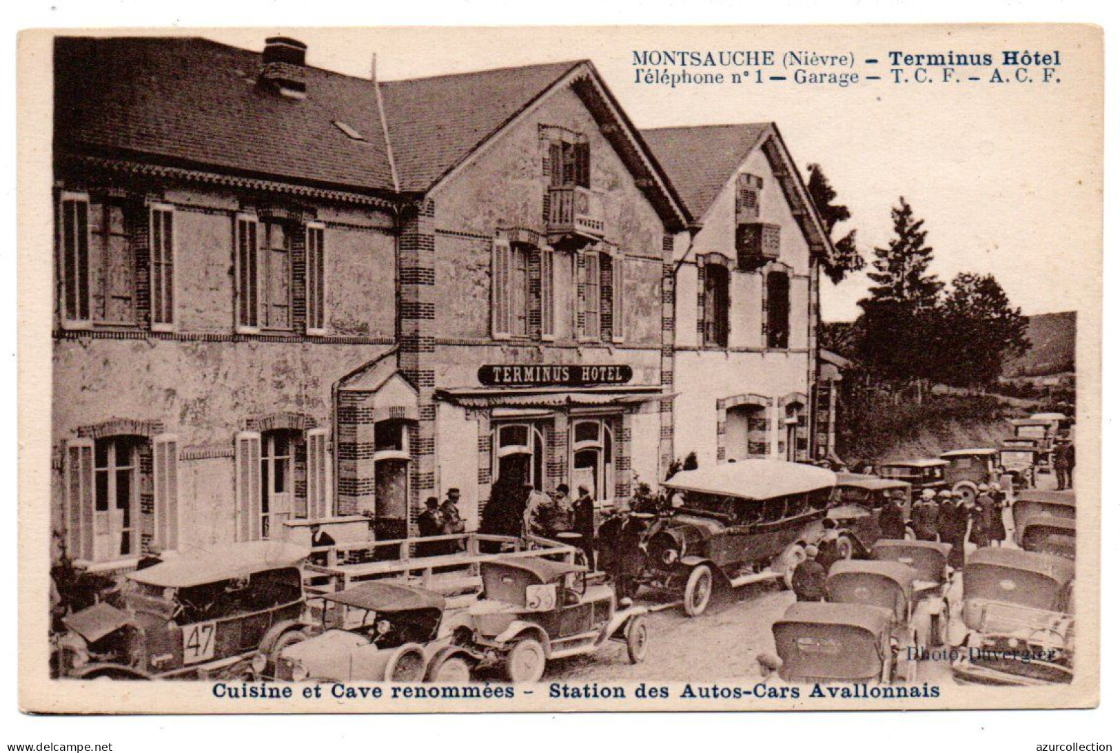 Terminus-Hôtel. Station Des Autos-cars Avallonnais - Montsauche Les Settons