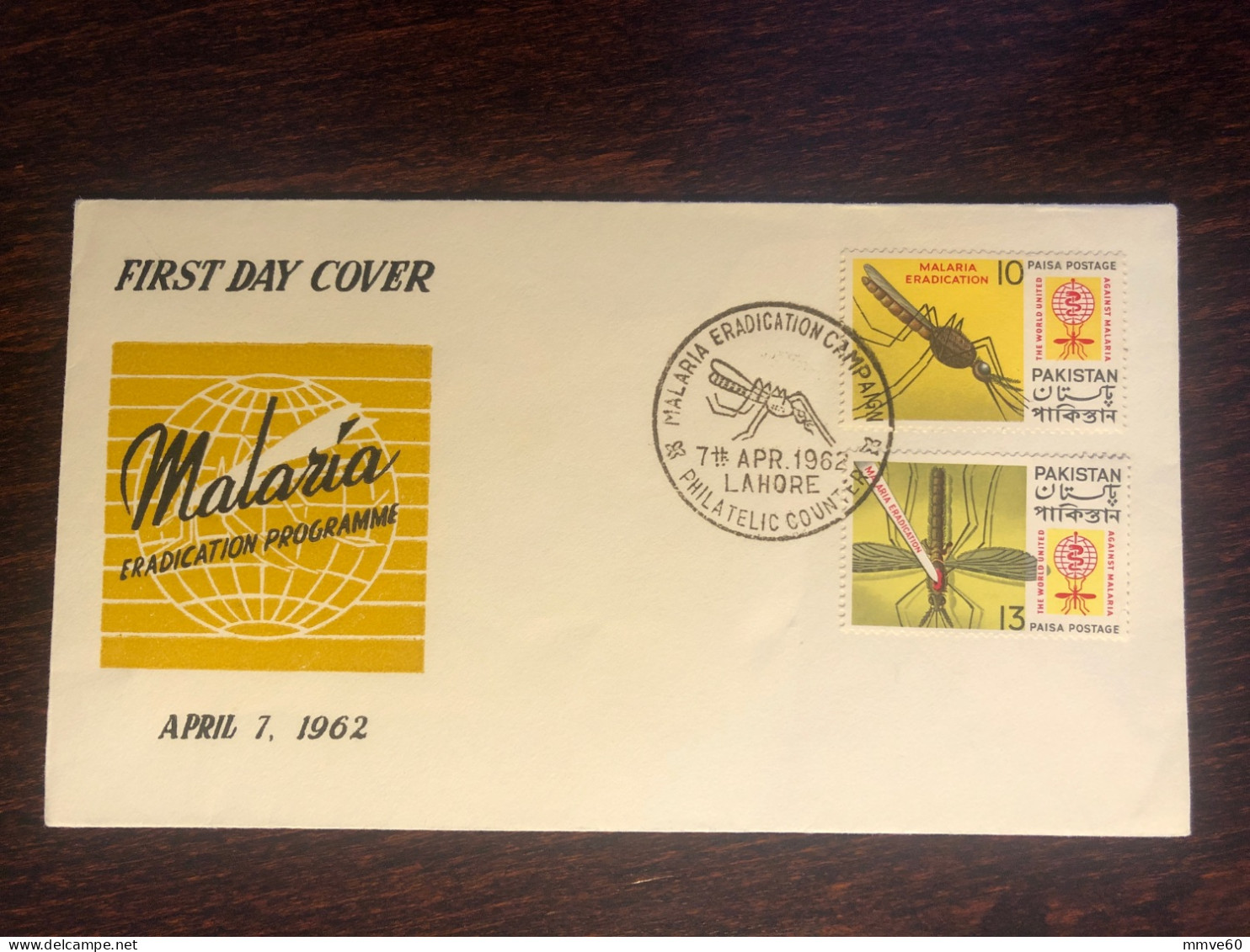 PAKISTAN FDC COVER 1962 YEAR MALARIA HEALTH MEDICINE STAMPS - Pakistan