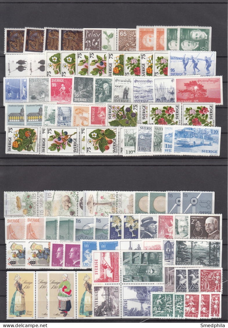 Sweden - Lot 1970s MNH ** - Collections