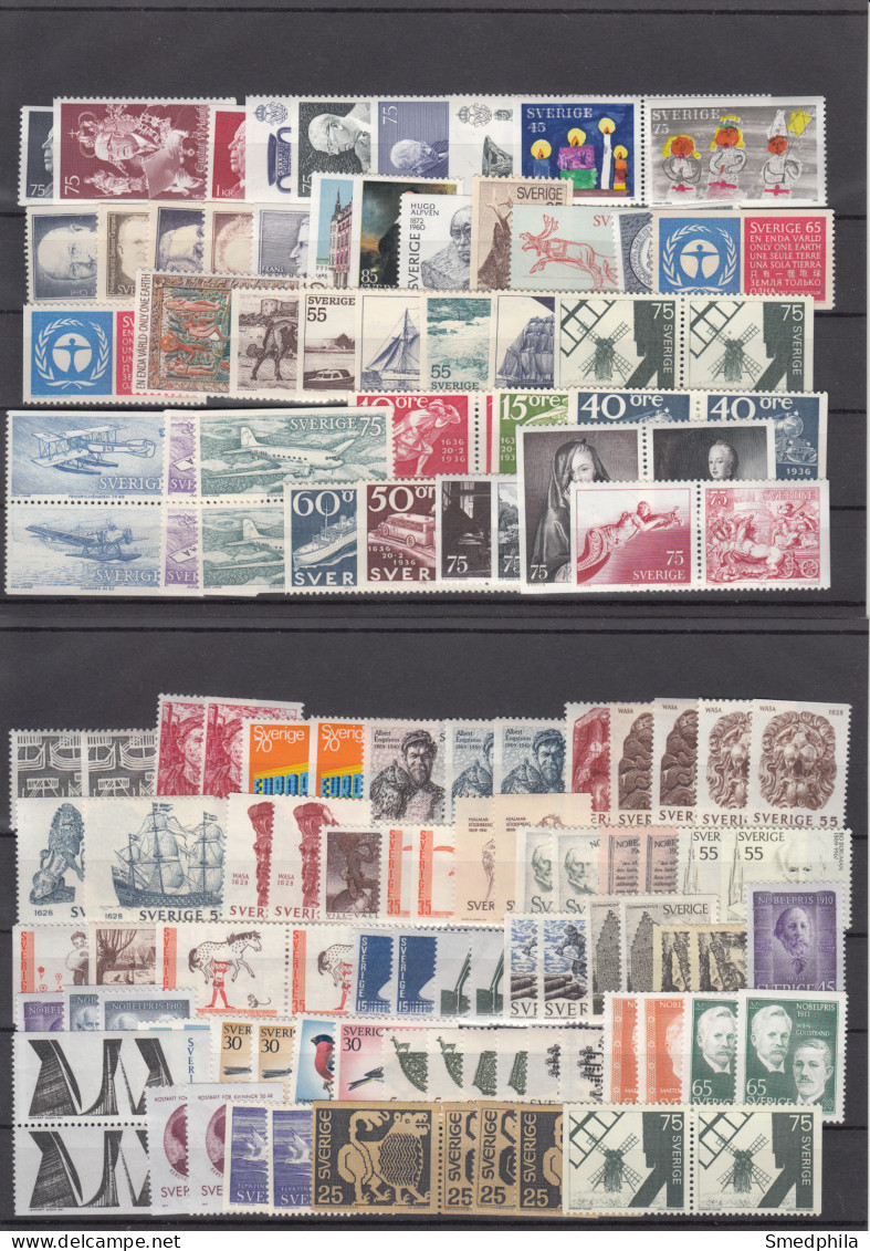 Sweden - Lot 1970s MNH ** - Collections