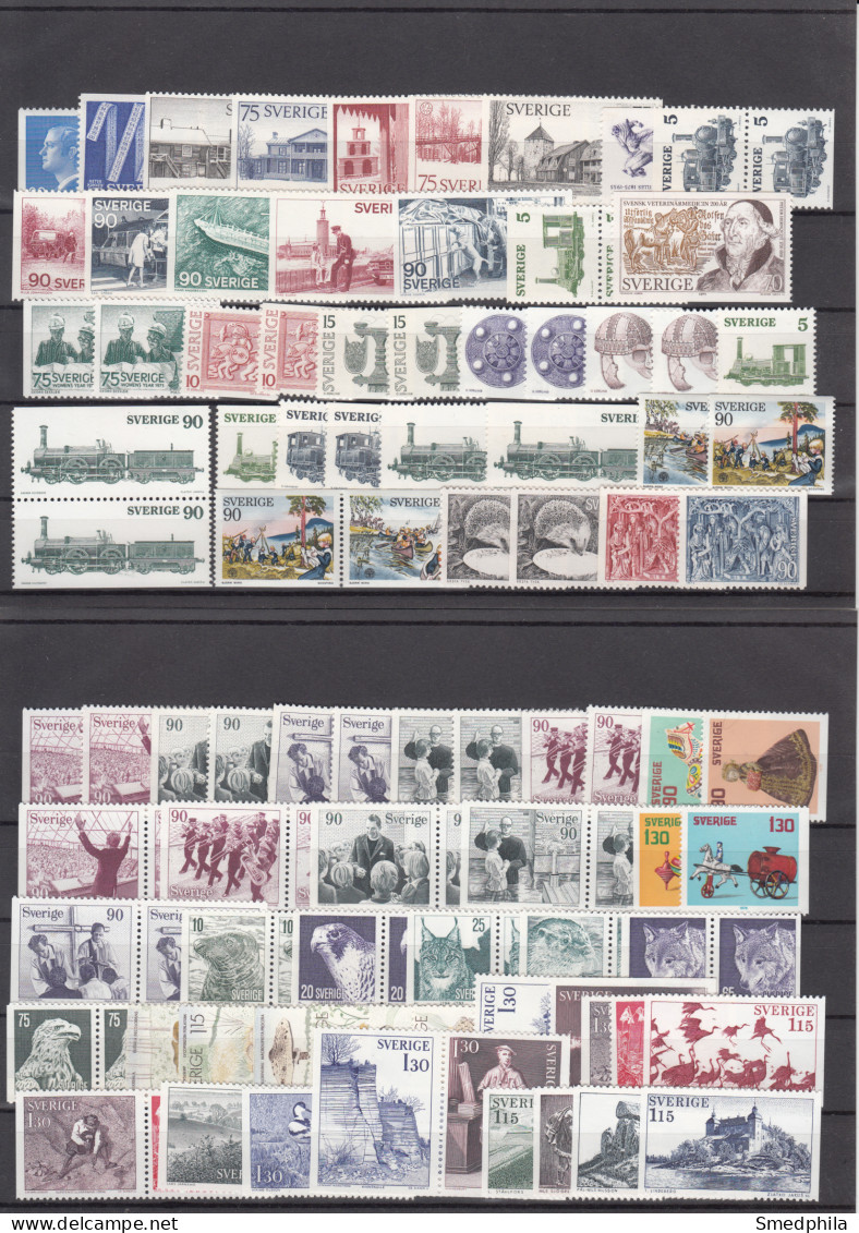 Sweden - Lot 1970s MNH ** - Collections