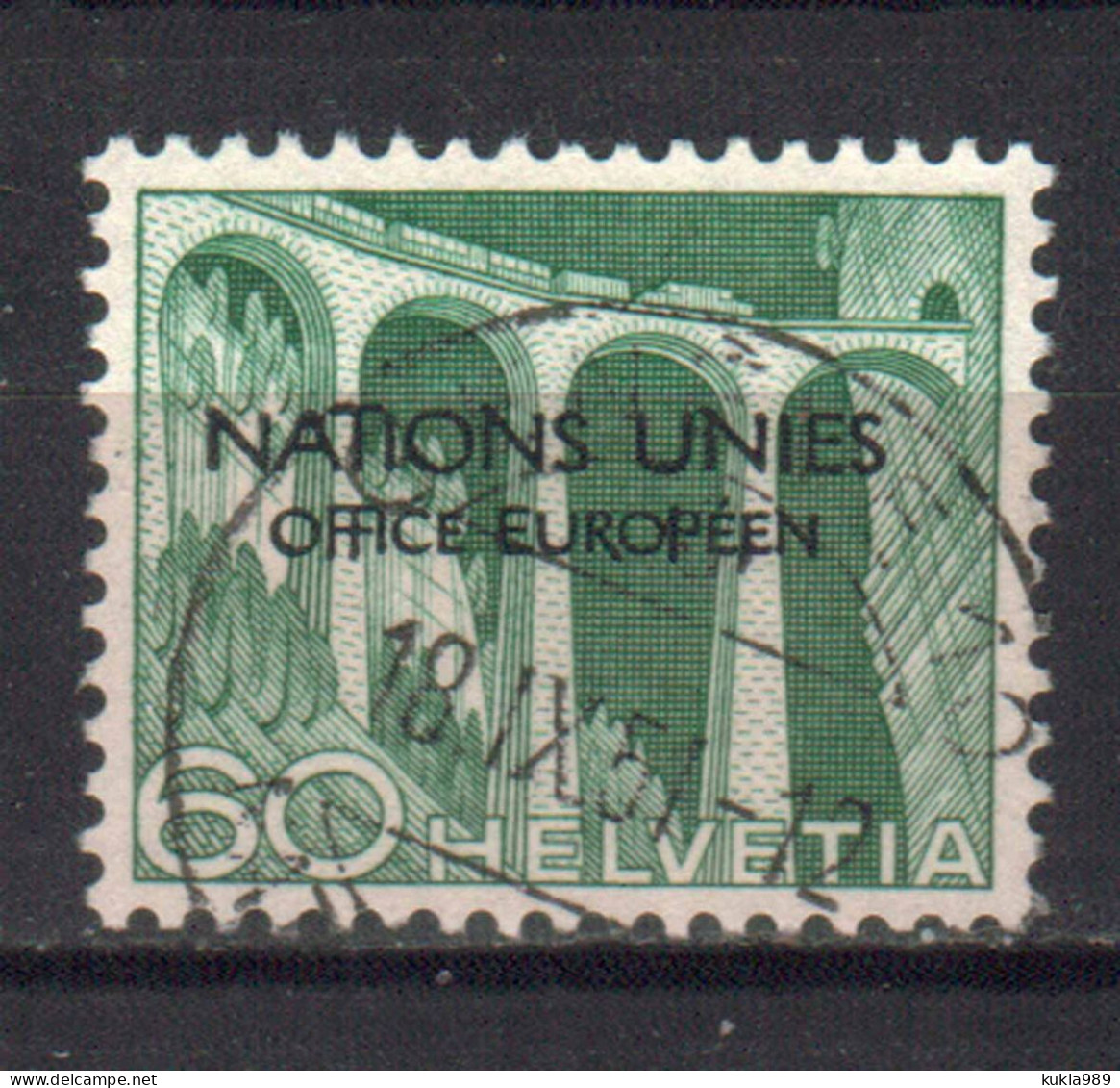 SWITZERLAND STAMPS, 1950 UN EUROPEAN OFFICE. Sc.#7O10. USED - Oblitérés