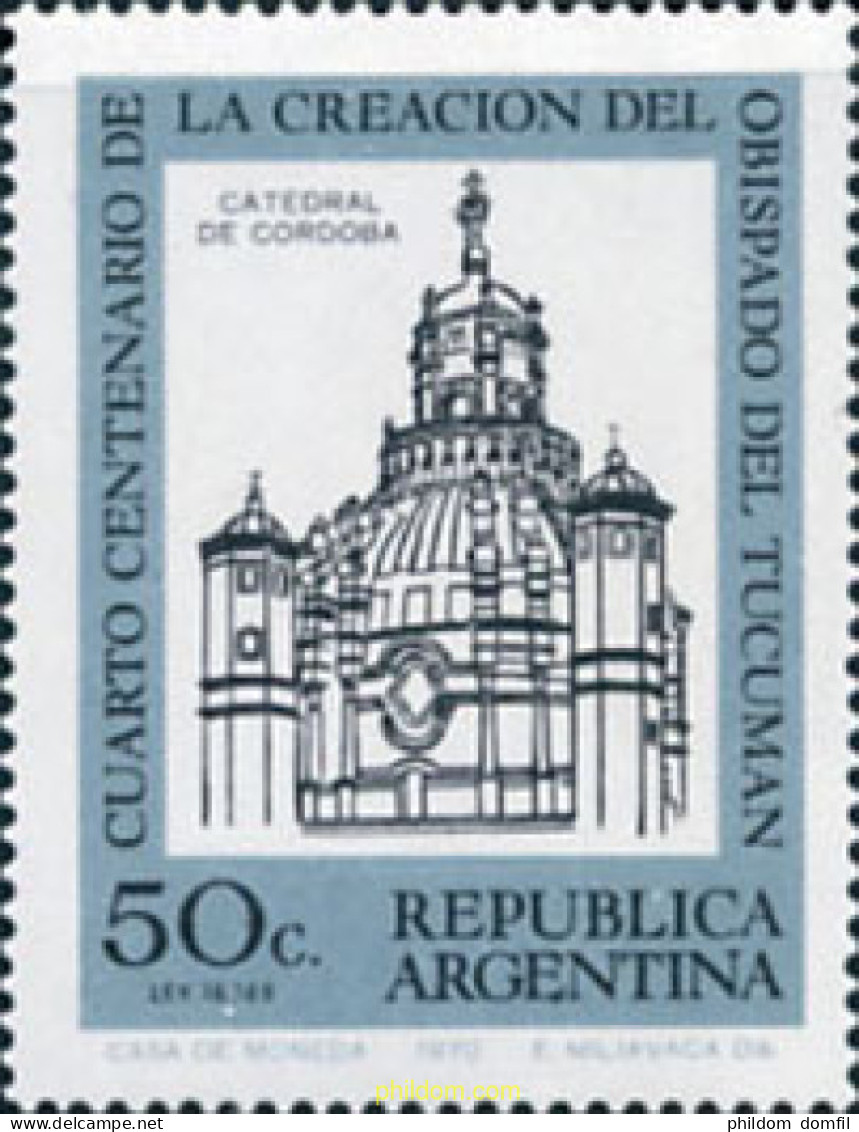 727267 HINGED ARGENTINA 1970 400 ANIVERSARIO DEL OBISPADO DEL TUCUMAN - Unused Stamps