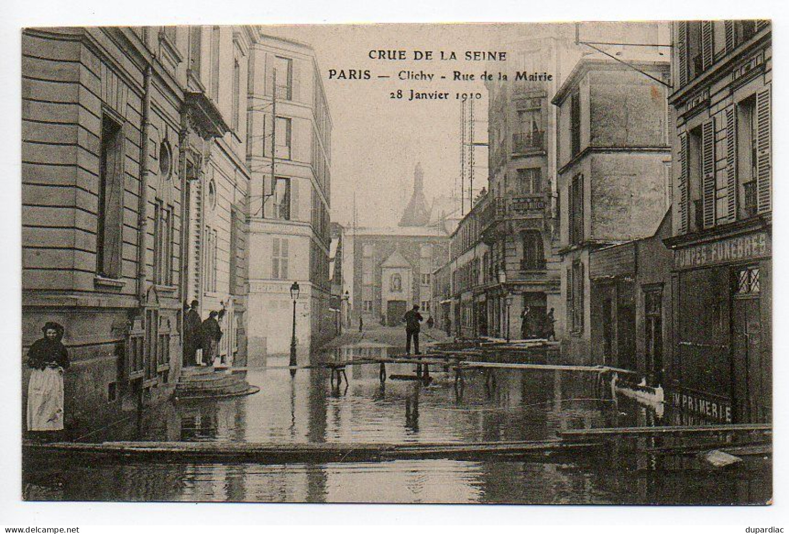 INONDATIONS : lot de 78 cartes, inondations à Villematier, Orléans, Nantes, Lyon, Moissac, Colombes, Paris, Issy, ...