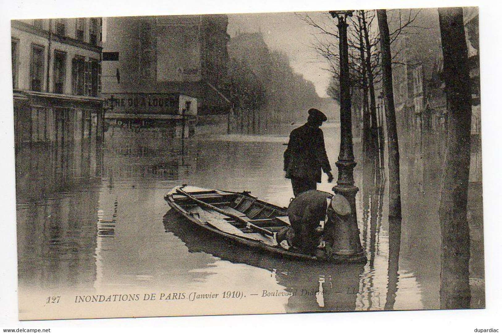 INONDATIONS : lot de 78 cartes, inondations à Villematier, Orléans, Nantes, Lyon, Moissac, Colombes, Paris, Issy, ...