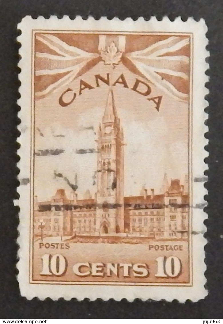 CANADA YT 213 OBLITÉRÉ "LE PARLEMENT" ANNÉES 1943/1948 - Usati