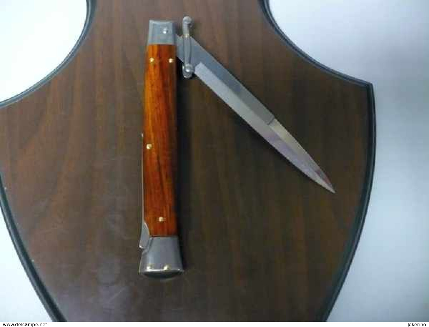 SWINGUARD-Frank Beltrame -italian stiletto- 28cm - impugnatura di legno di cocobolo - modello FB 550/83B - 2