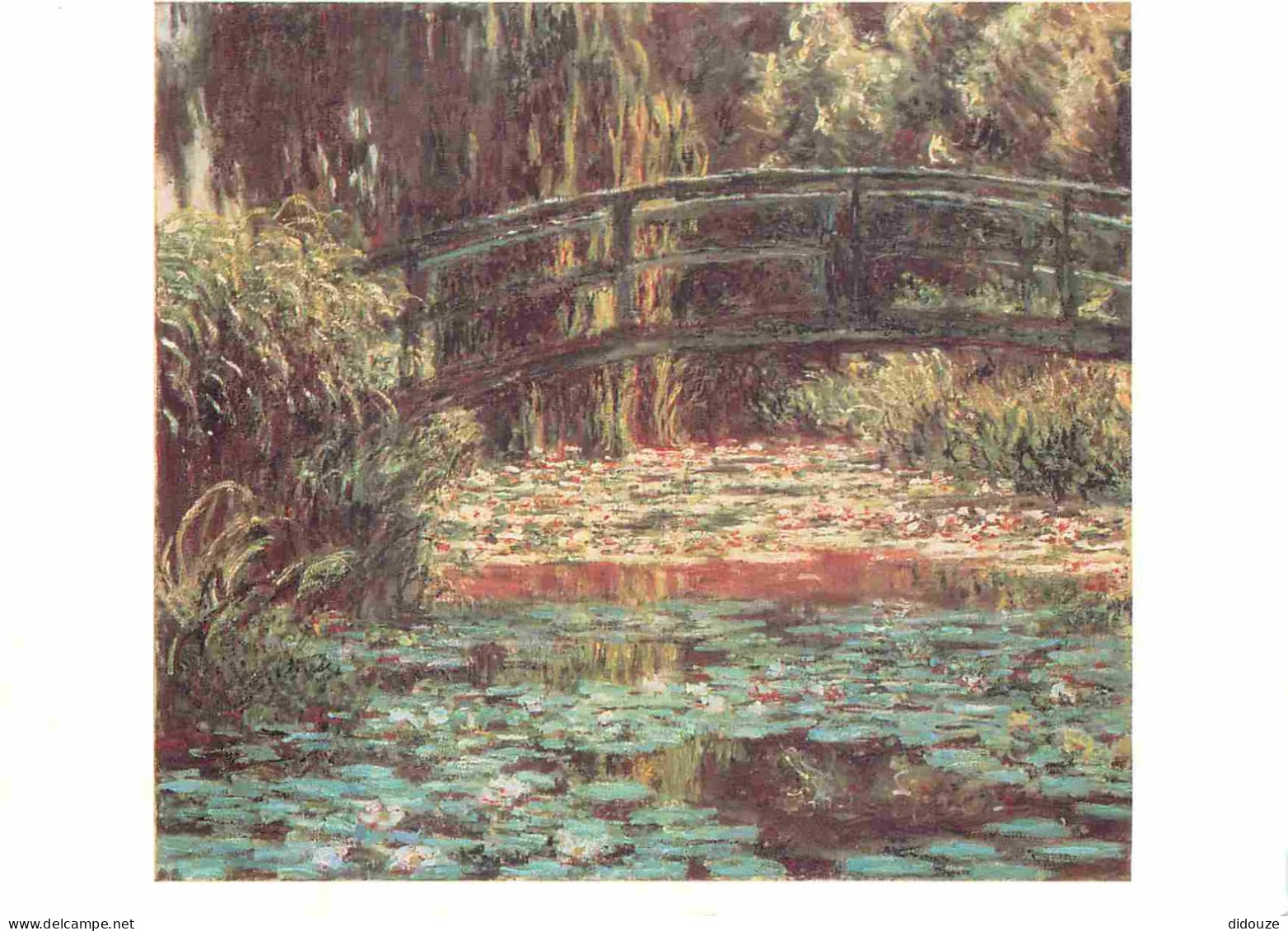 Art - Peinture - Claude Monet - The Water Lily Pond - Japanese Bridge 1900 - The Art Institute Of Chicago - CPM - Carte  - Malerei & Gemälde