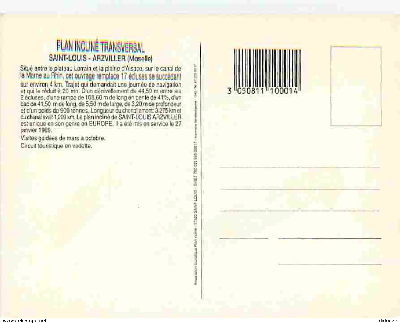 57 - Saint Louis - Arzviller - Le Plan Incliné Transversal - Ascenseur à Bateaux - Vue Aérienne - Carte Neuve - CPM - Vo - Arzviller