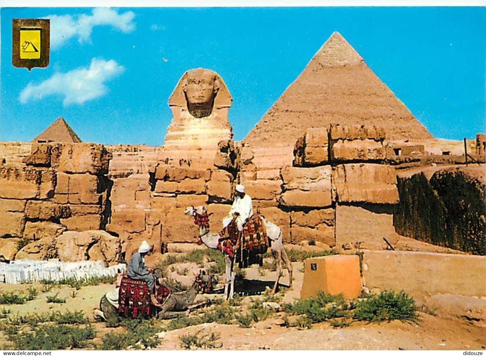 Egypte - Gizeh - Giza - The Great Sphinx, Kephren And The Mycerinos Pyramids - Le Grand Sphinx, Les Pyramides De Kephren - Gizeh