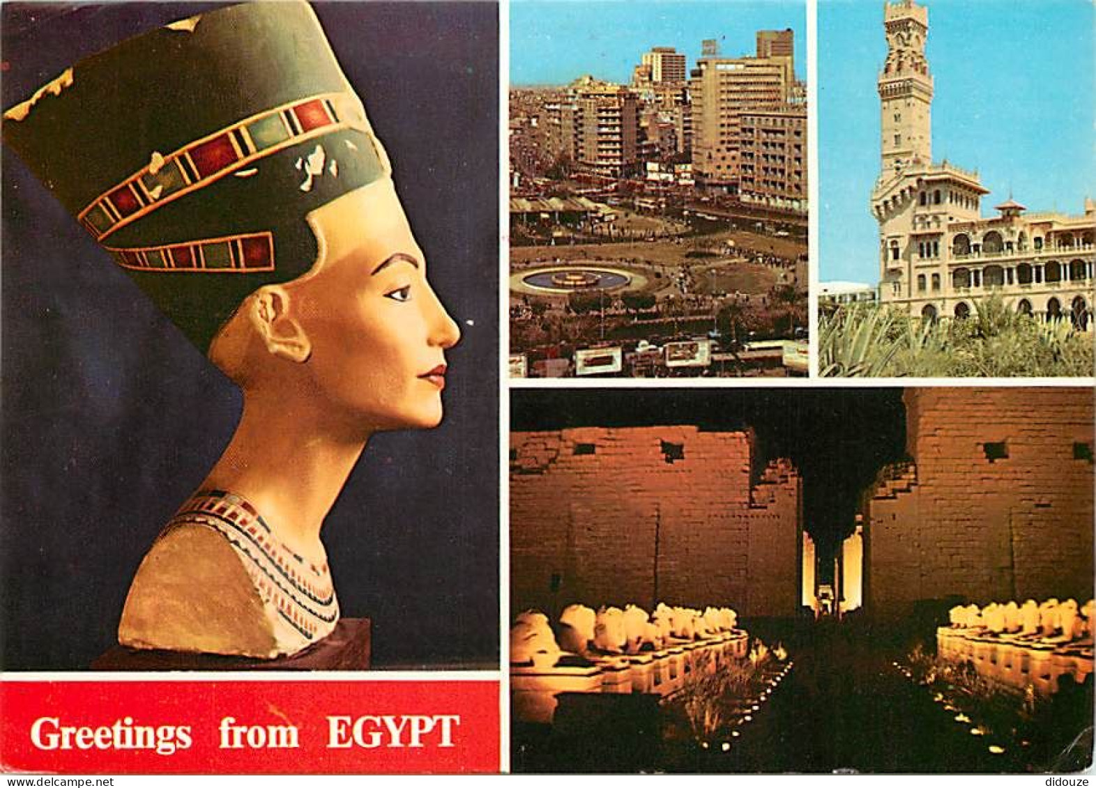 Egypte - Multivues - Antiquité Egyptienne - Voir Timbre - CPM - Voir Scans Recto-Verso - Sonstige & Ohne Zuordnung