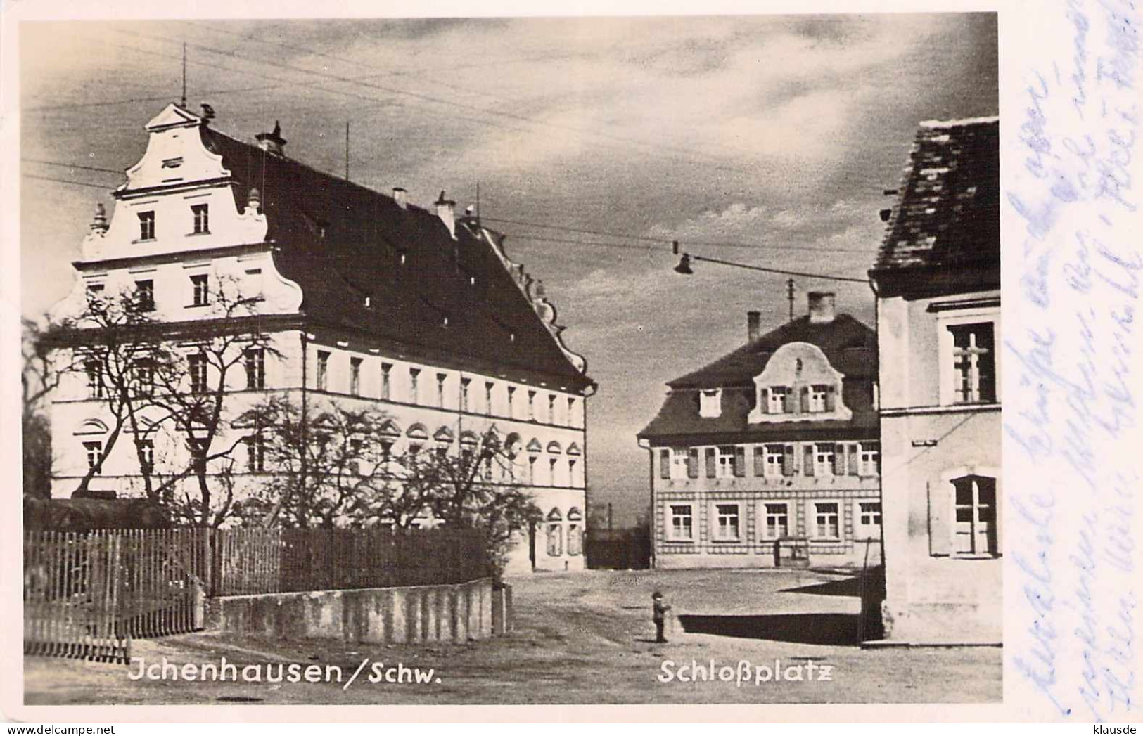 Ichenhausen - Schloßplatz Gel.1950 - Günzburg