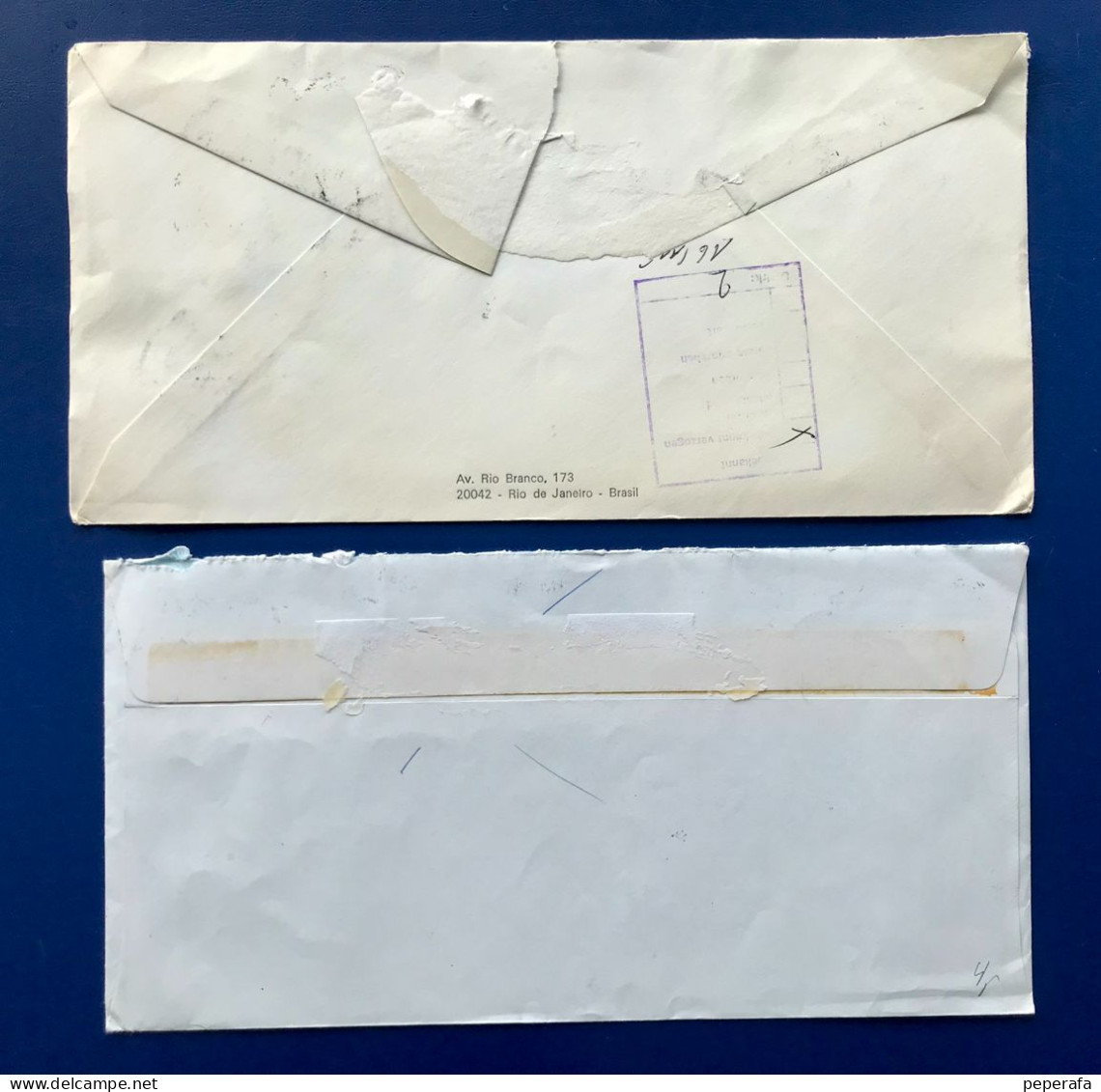 BRASIL 1979 1998, 2 SOBRES CIRCULADOS A DINAMARCA Y ALEMANIA - Oblitérés
