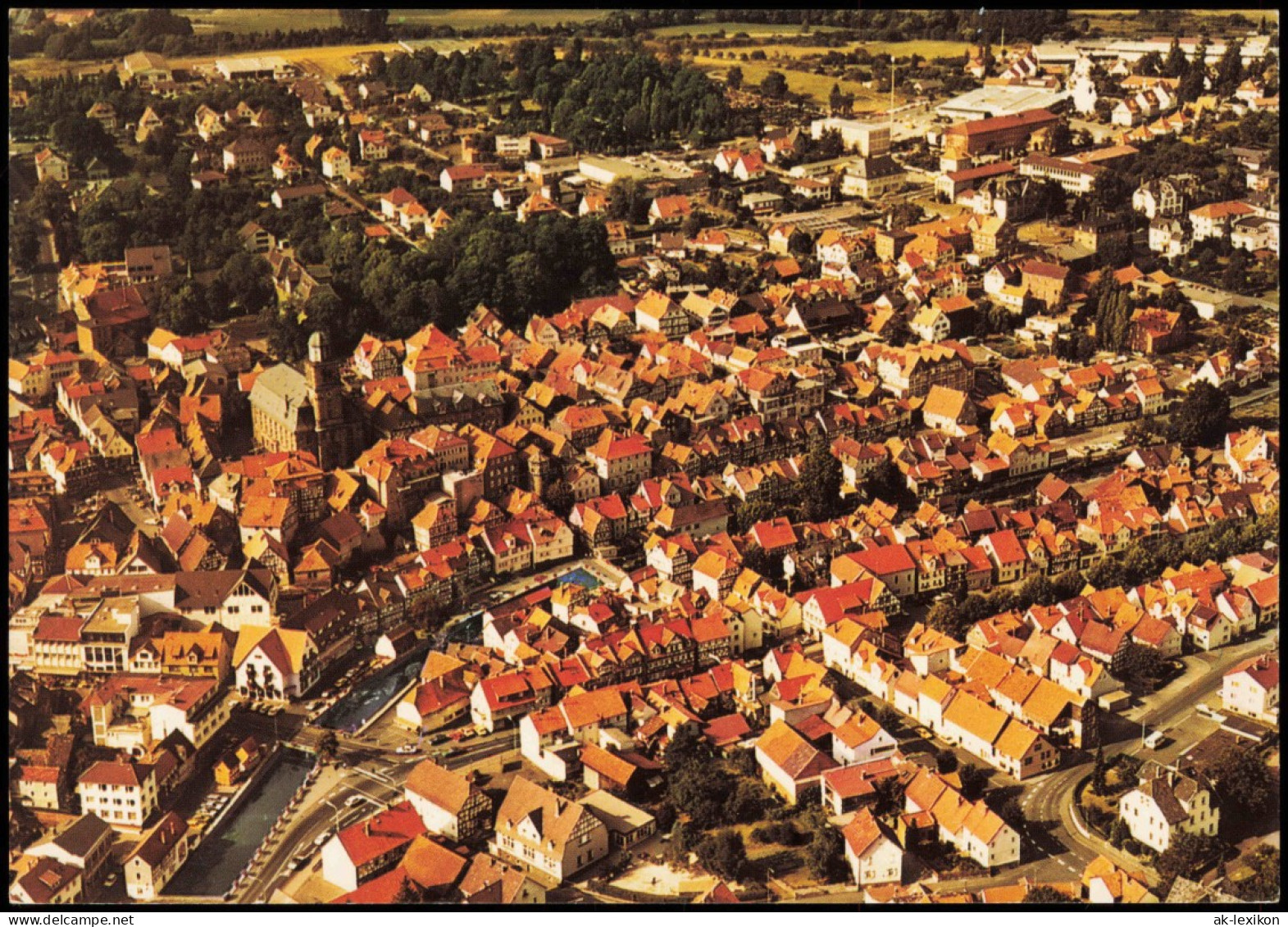 Ansichtskarte Lauterbach (Hessen) Luftbild Luftaufnahme 1980 - Lauterbach
