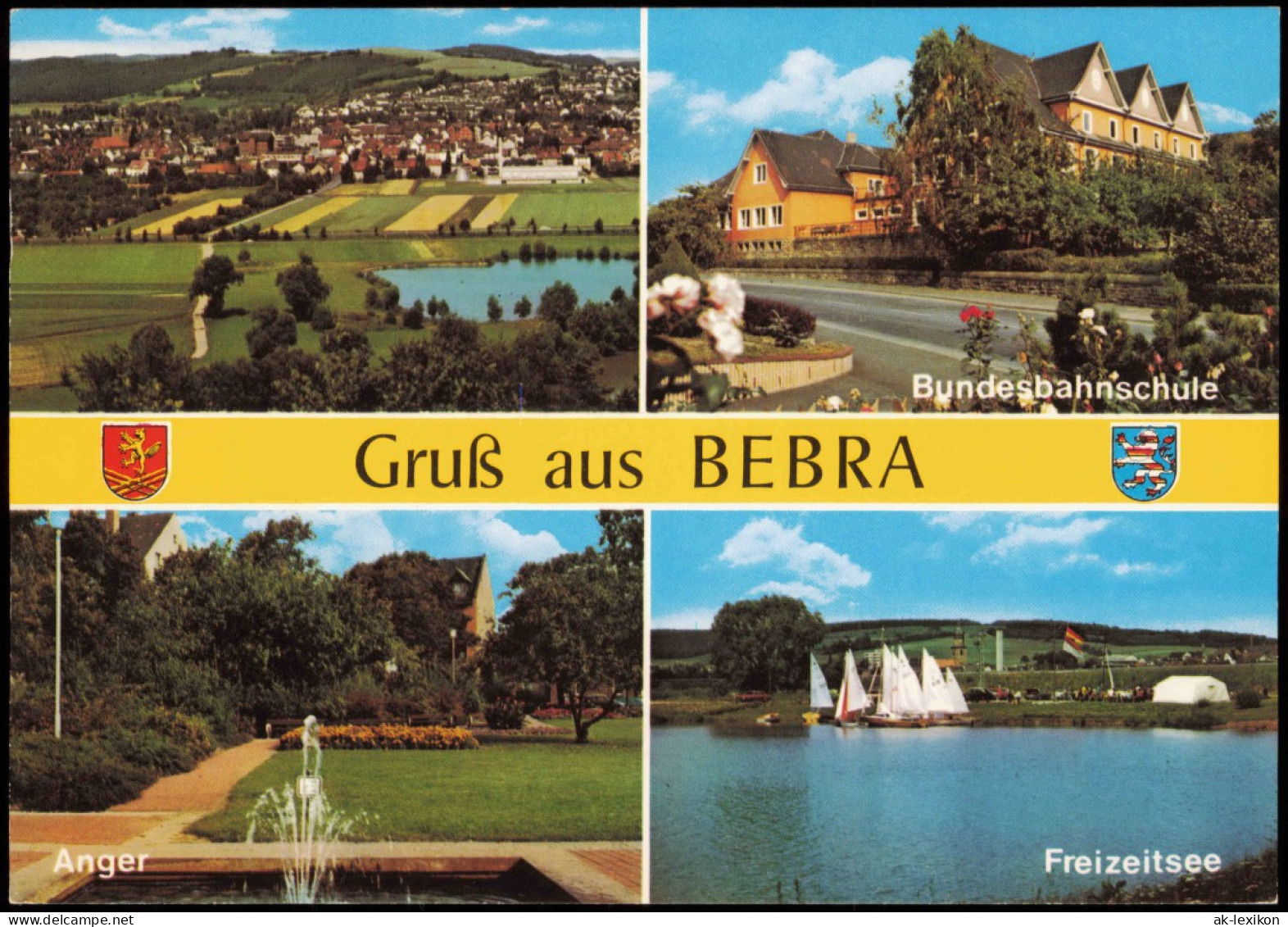 Ansichtskarte Bebra Mehrbildkarte U.a. Mit Der Bundesbahnschule 1980 - Bebra