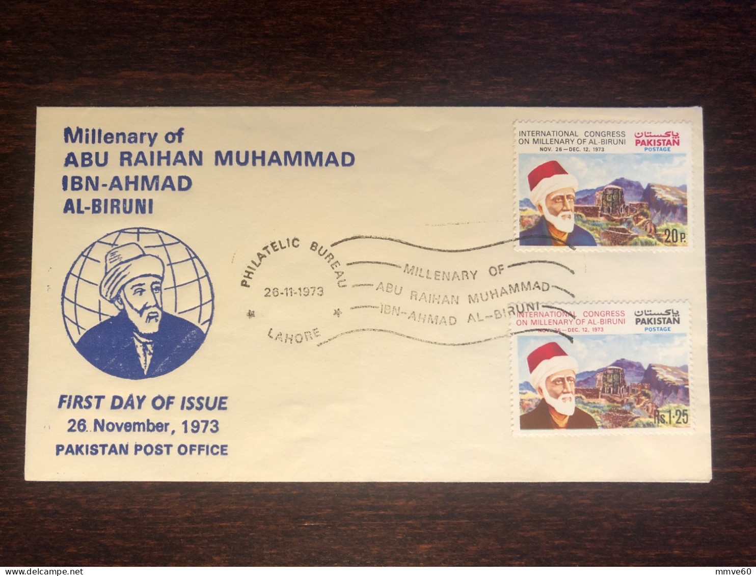 PAKISTAN FDC COVER 1973 YEAR AL BIRUNI  HEALTH MEDICINE STAMPS - Pakistan